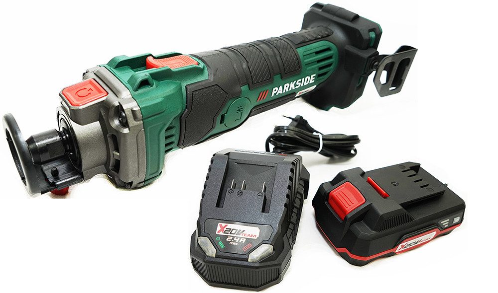 Parkside Akku-Kurvenschere 20 V Akku Rotationsschneider PRSA 20-Li A1, ohne Akku u. Ladegerät, 20 in V