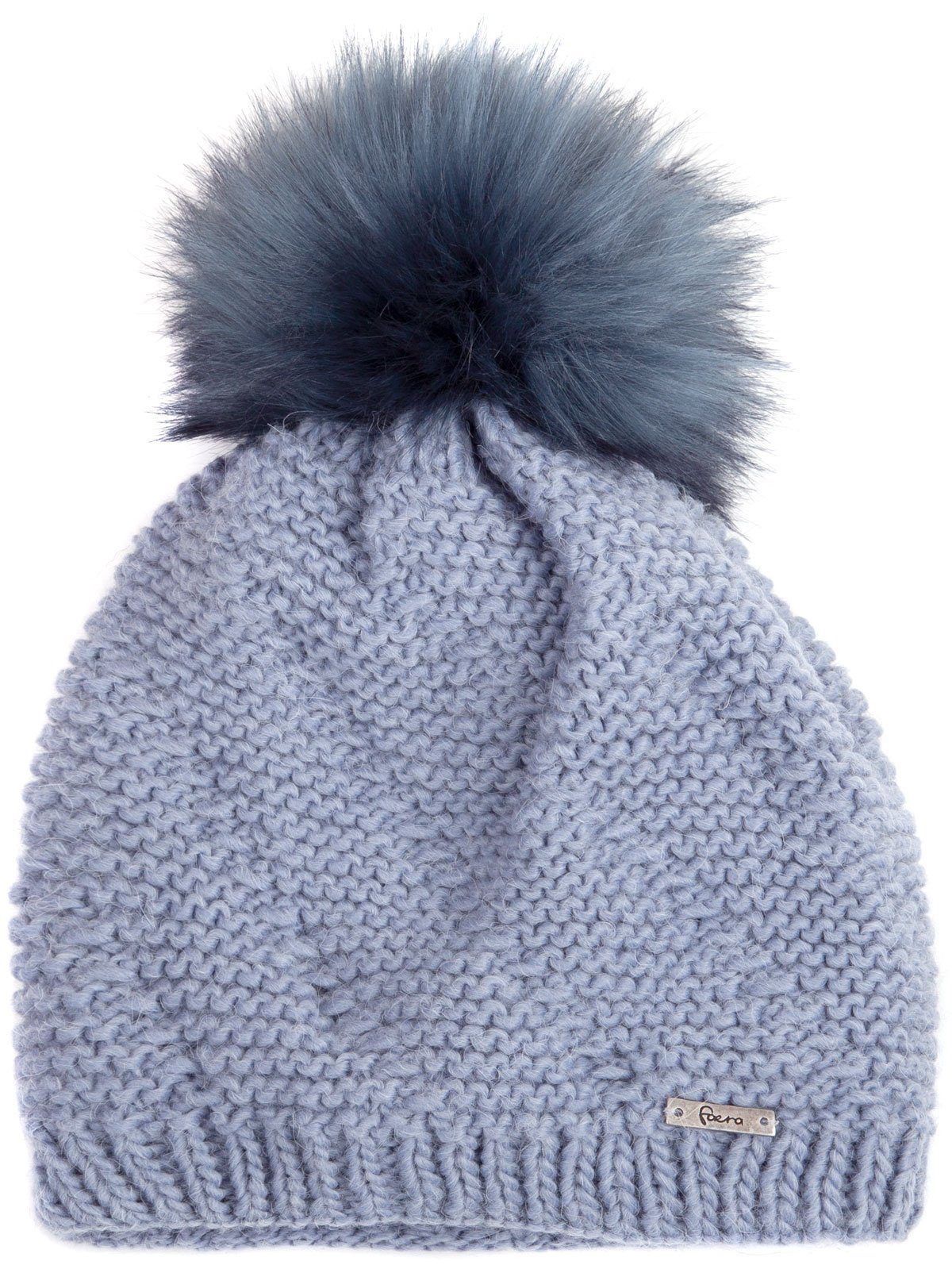 Faera Bommelmütze Wintermütze Damen Herren Mütze Beanie Haube gefüttert Bommelmütze 16