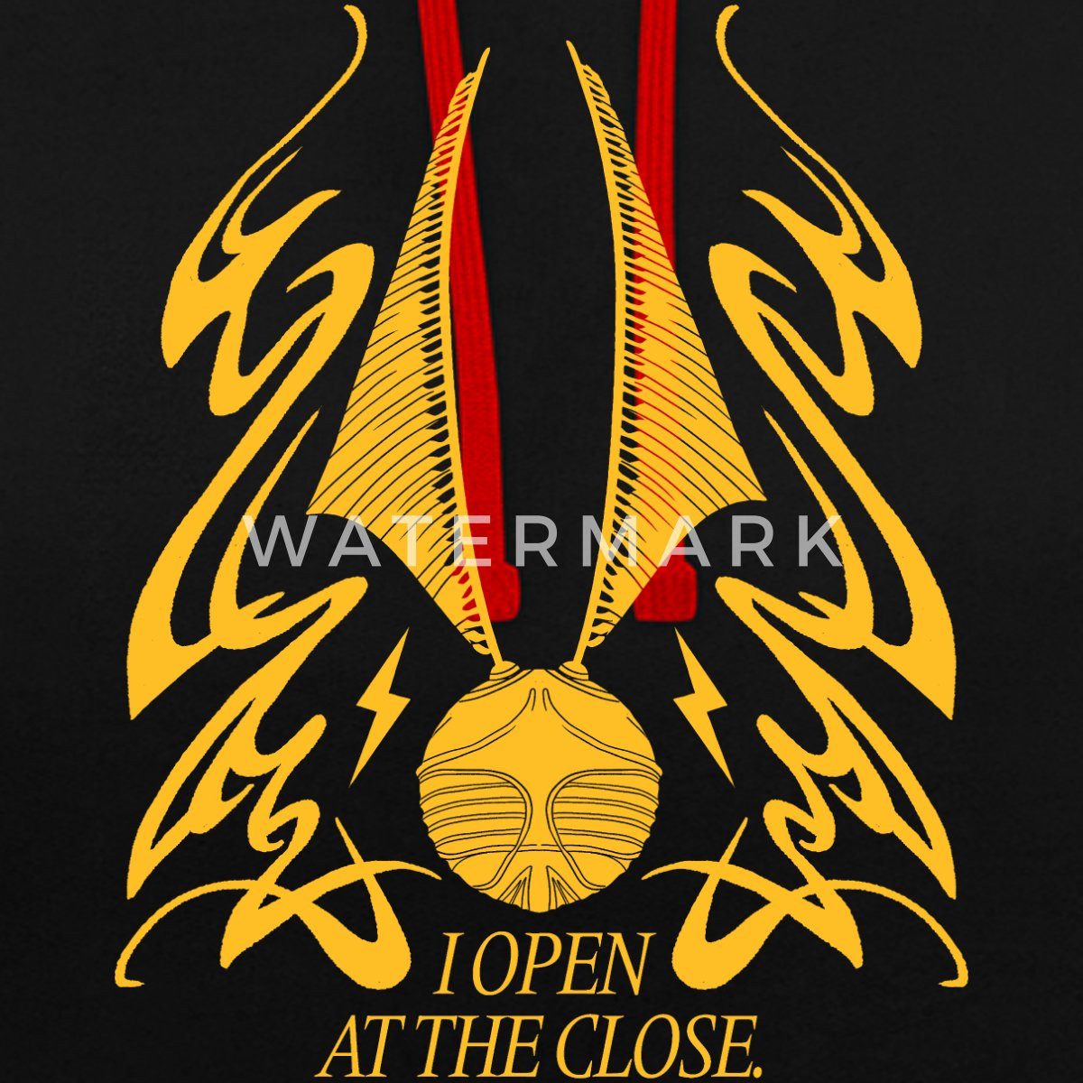 Spreadshirt Hoodie Harry Potter Goldener Schnatz I Open At The Close Unisex Kontrast Hood (1-tlg)