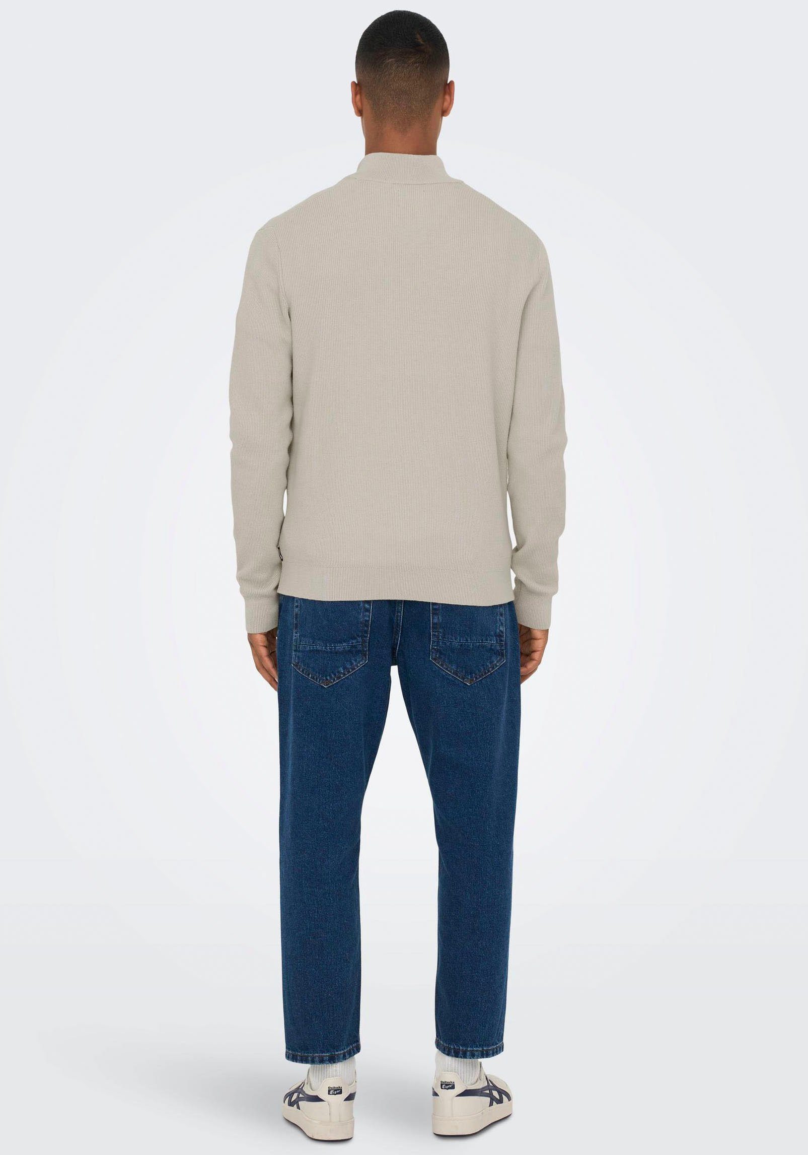 Only & Sons Herren Stehkragen Pullover ONSPHIL - Regular Fit günstig online kaufen