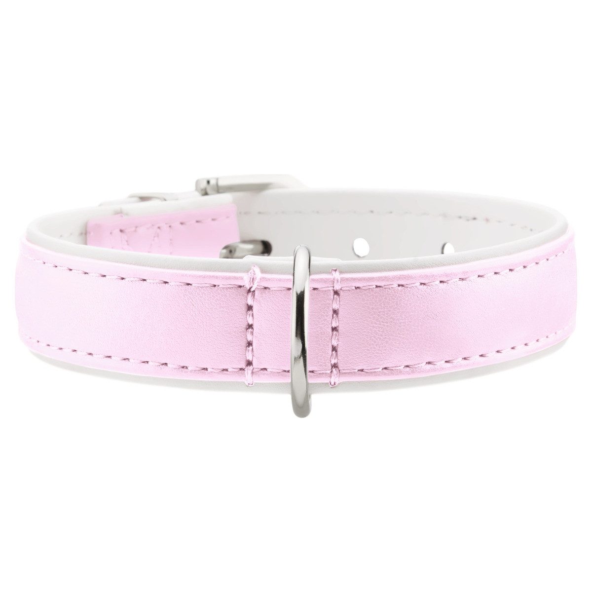 Hunter Tierbedarf Hunde-Halsband Halsband Modern Art rosa/weiß