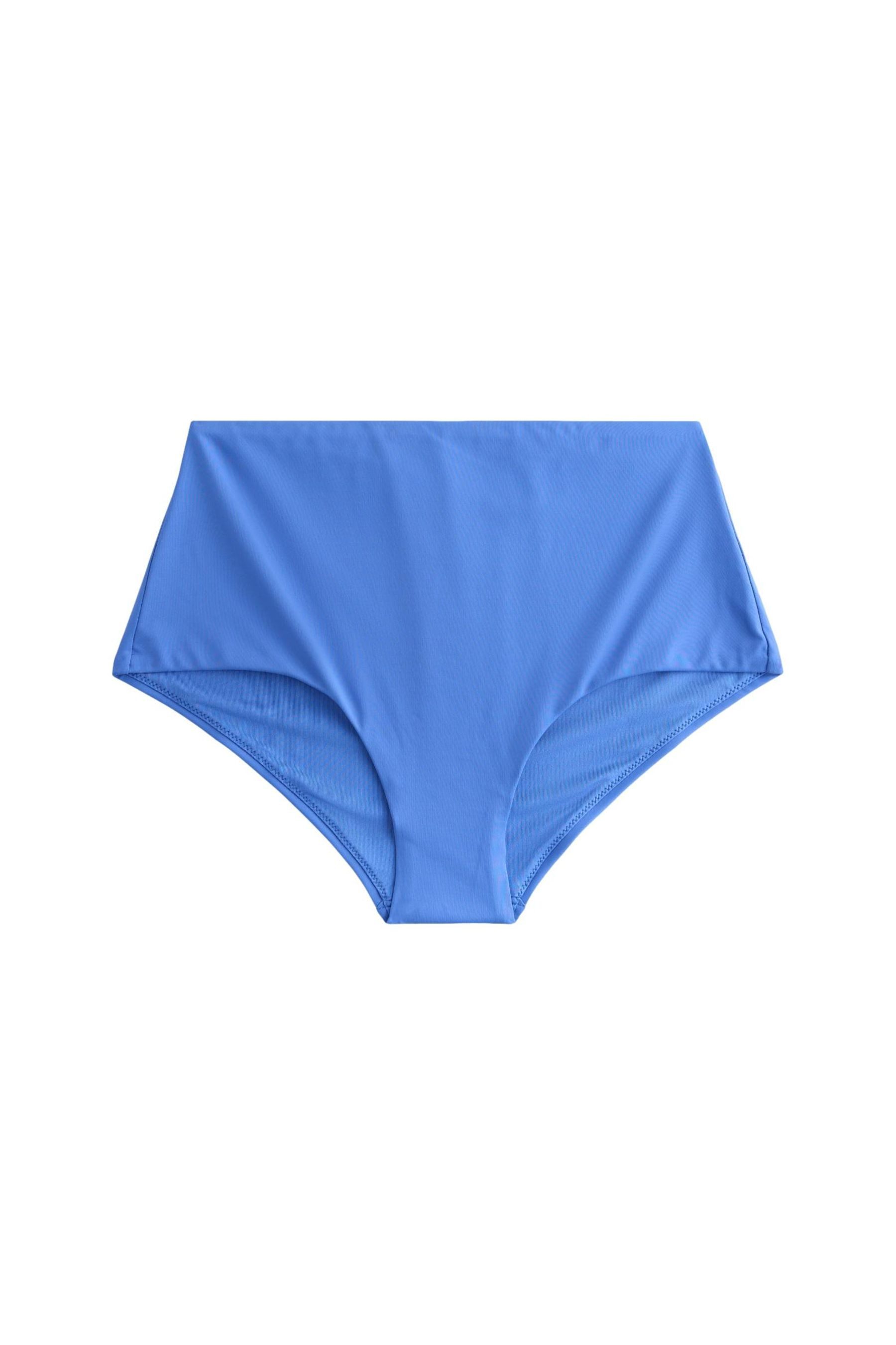 Highwaist-Bikini-Hose Bikinihose mit hohem Bund