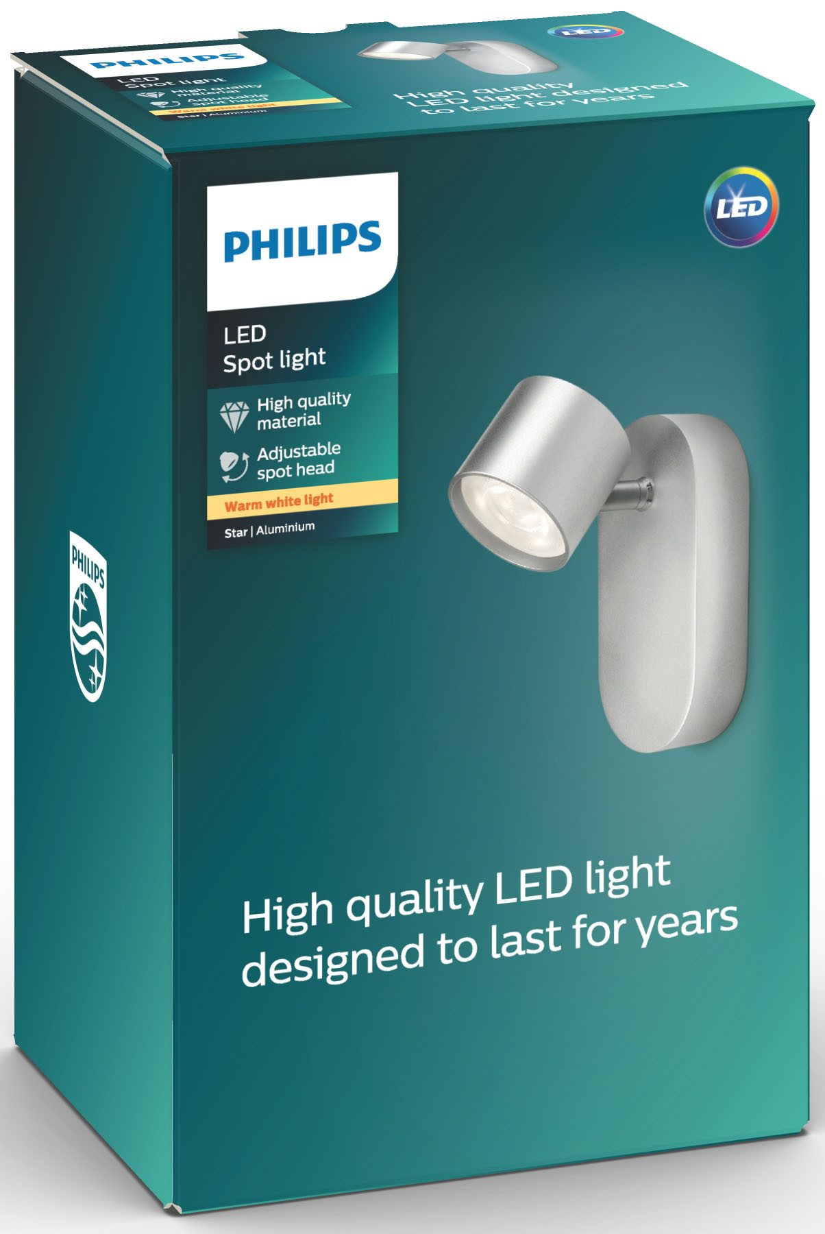 Philips LED Deckenspot myLiving Star Einzelspot, 500lm, LED fest integriert, Warmweiß