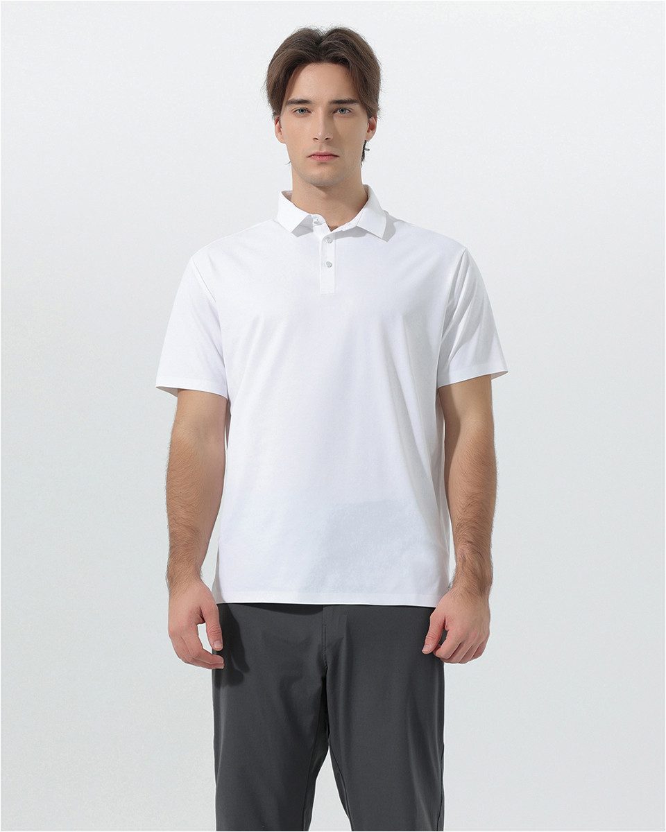 YOUTHUP Poloshirt Herren Kurzarm Poloshirt mit Knopfleiste