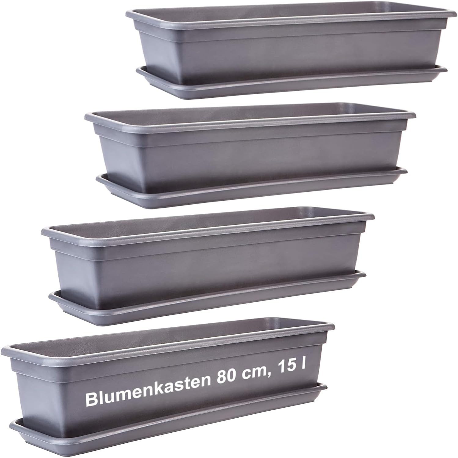 2friends Blumenkasten 4er-Pack, mit Untersetzer aus günstig online kaufen