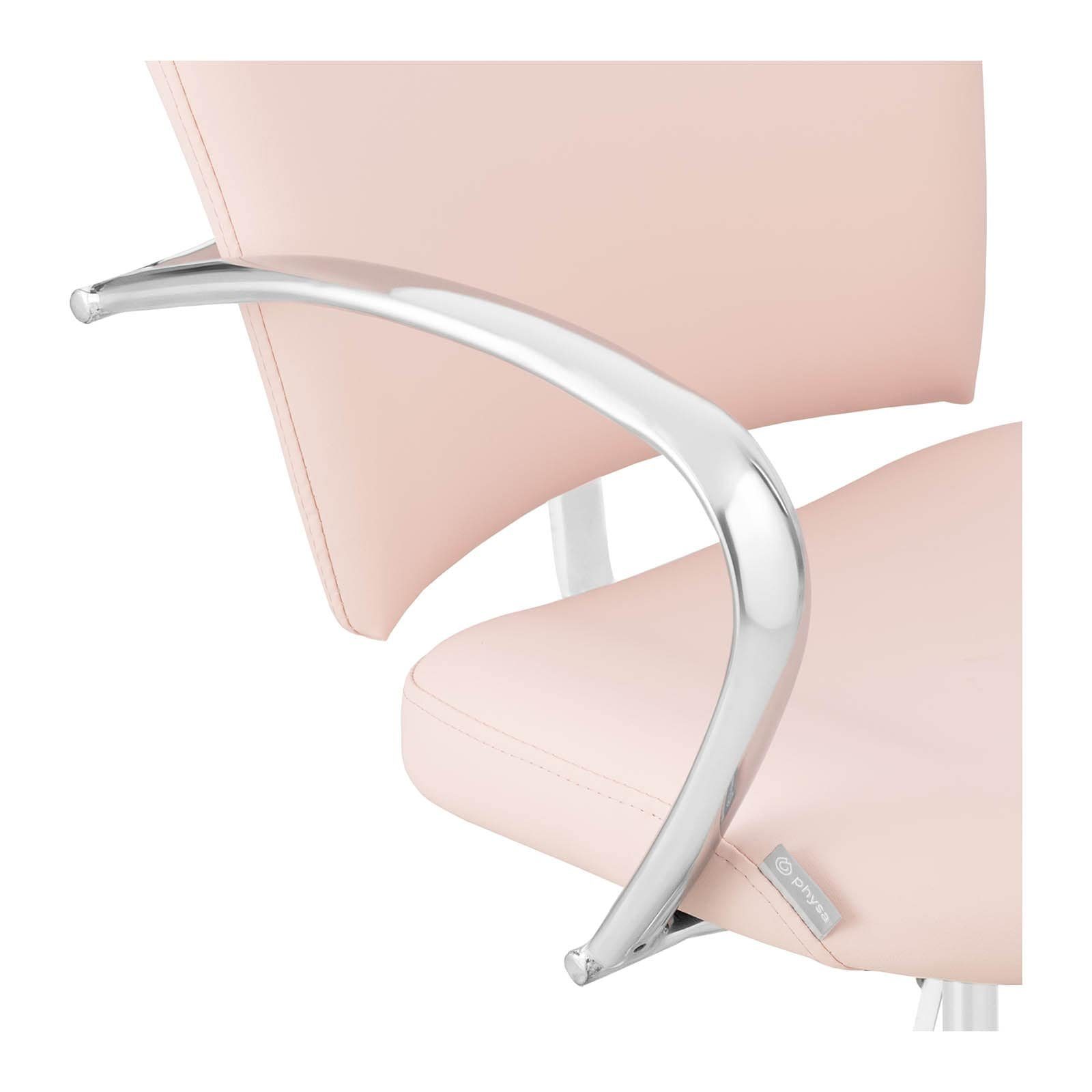 Physa Armlehnstuhl Friseurstuhl Stuhl Friseur drehbar 360° Kosmetikstuhl höhenverstellbar