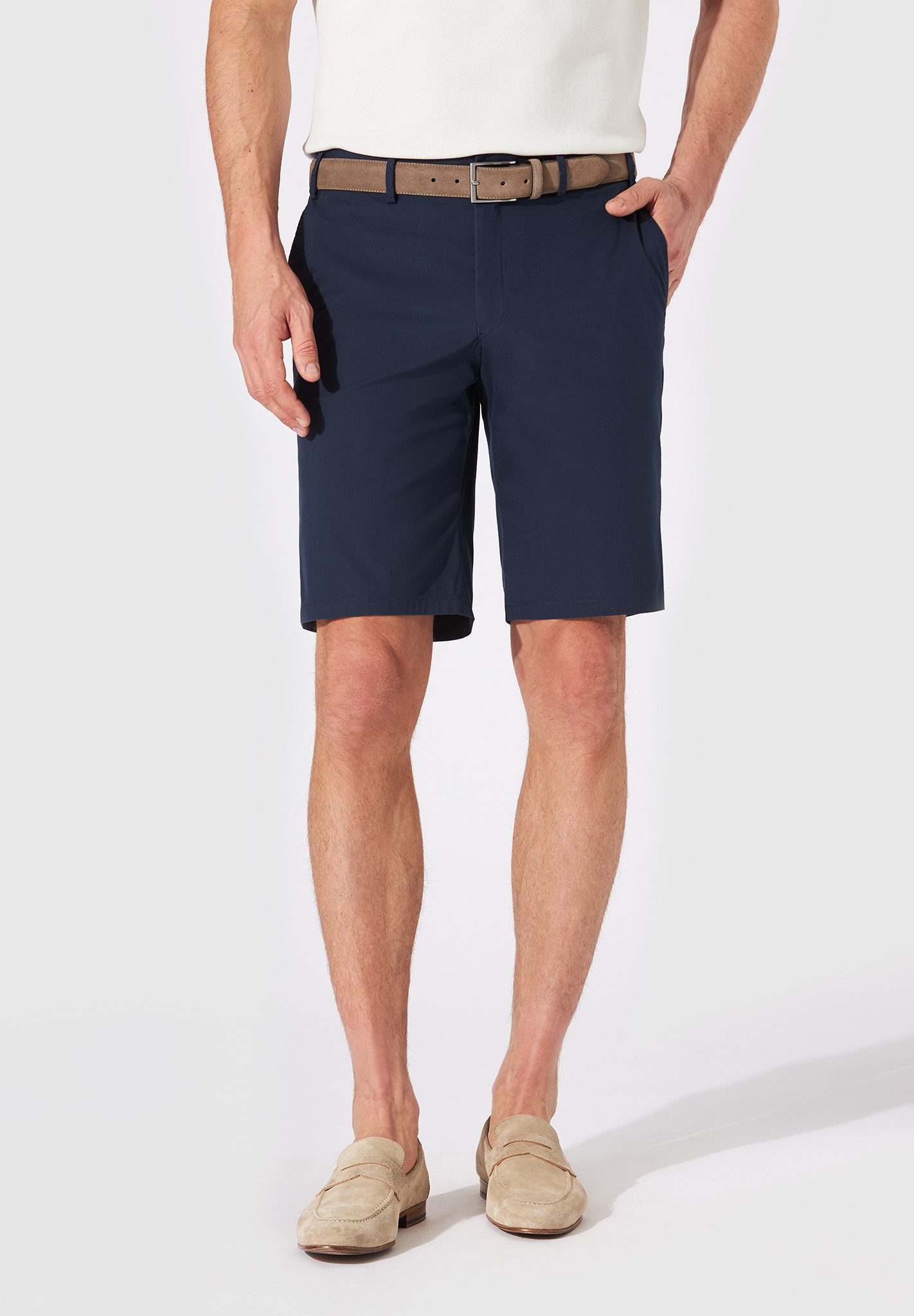 Hiltl Chinoshorts Parmino - Air Weight, Regular-Fit, Baumwolle-marineblau-54
