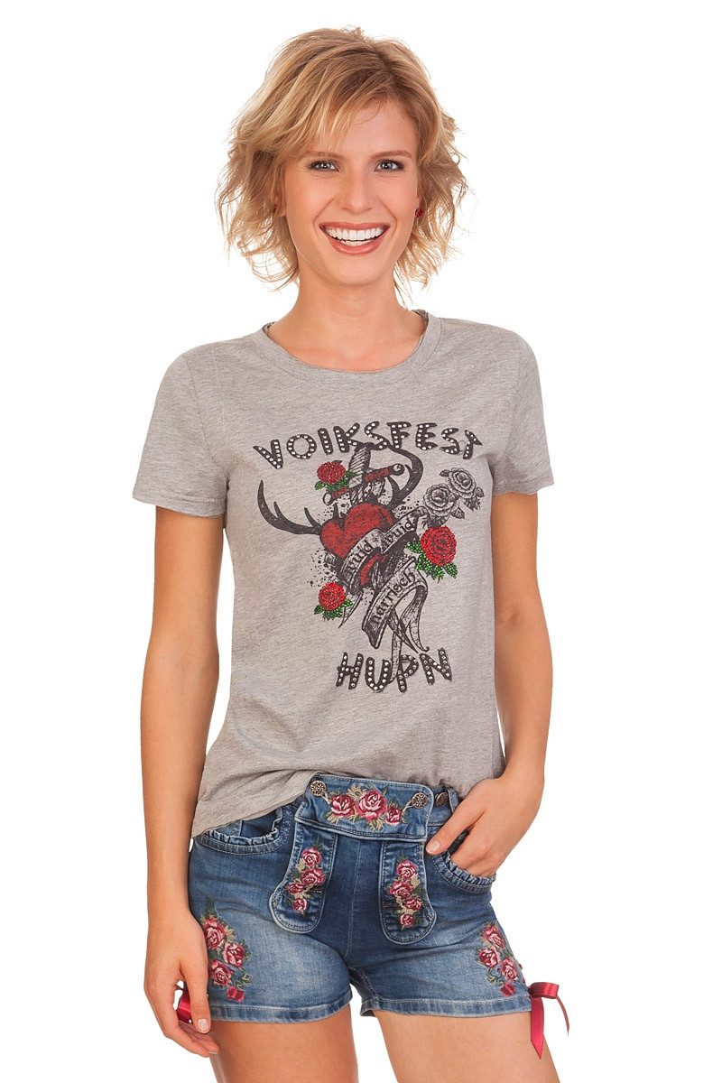 MarJo Trachtenjeans Trachtenjeans Damen - ROSE - blau