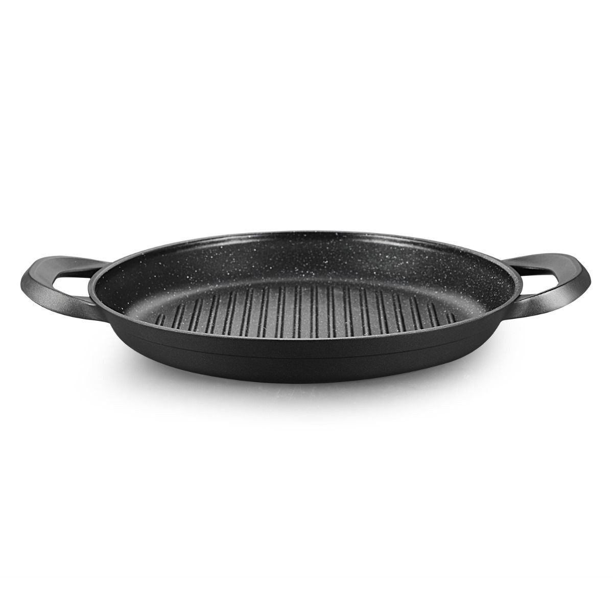 alesvelt Grillpfanne Yada 28 / 32 cm Induktion geeignet antihaft Marmordesign, Aluminium