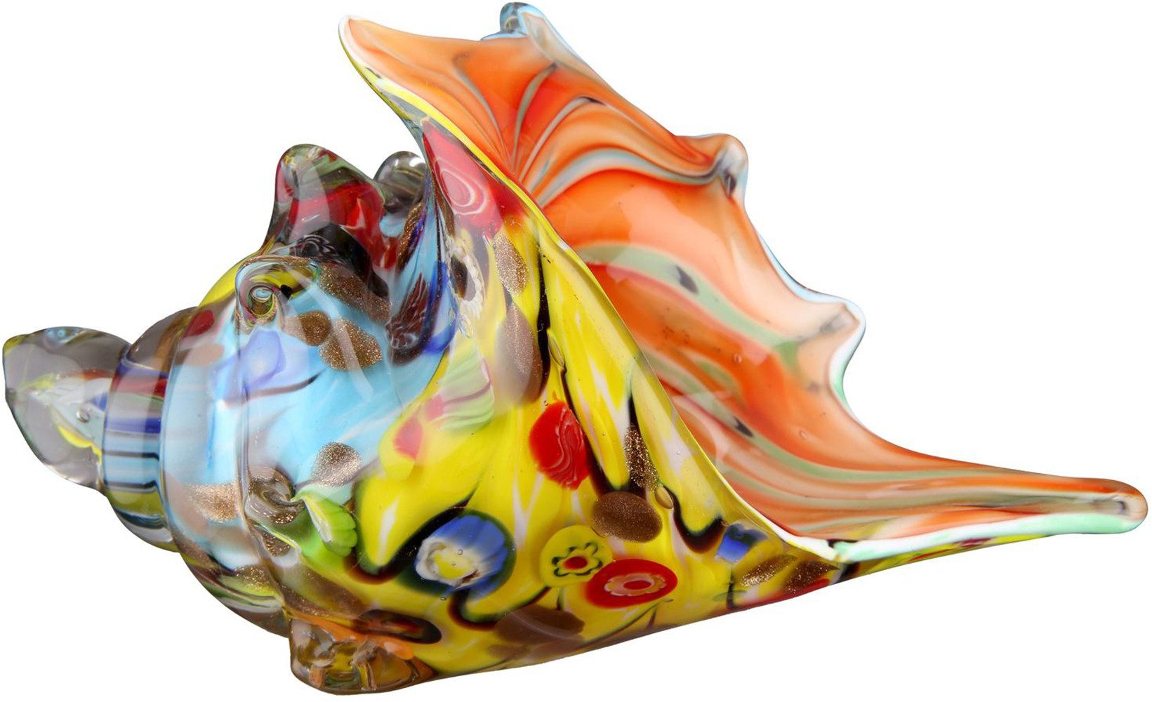 Casablanca by Gilde Skulptur Glass Art, Dekoobjekt, Muschel, Glas, mehrfarbig (1 St), Muschelmotiv, Meer, maritim, Glasobjekt, Handarbeit, Geschenkidee