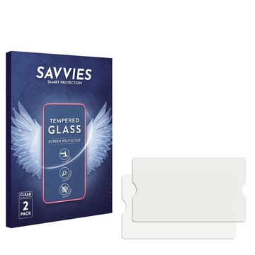 Savvies Panzerglas für Sony Playstation Portal, Displayschutzglas, 2 Stück, Schutzglas Echtglas 9H Härte klar Anti-Fingerprint