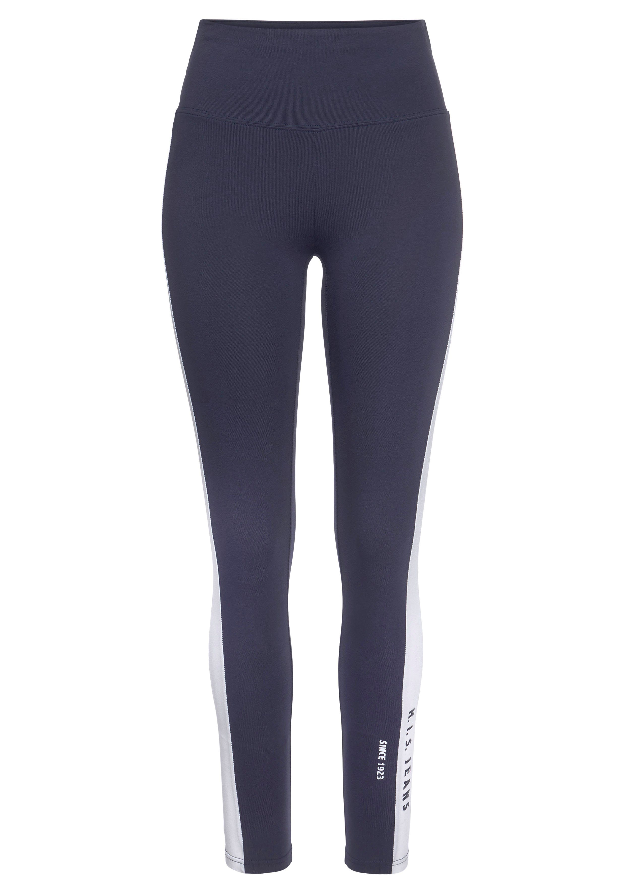 H.I.S Leggings mit weißem Seitenstreifen und günstig online kaufen