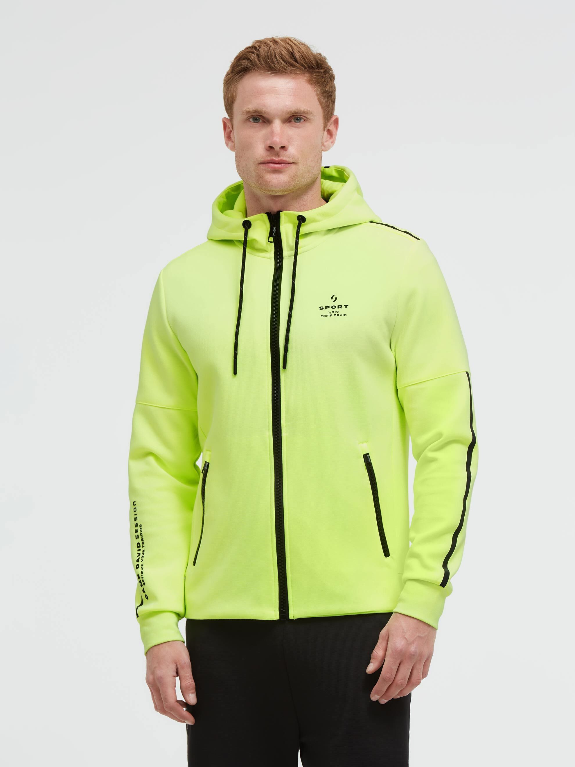 CAMP DAVID Kapuzensweatjacke mit Reißverschlusstaschen – Bild 3 von 5