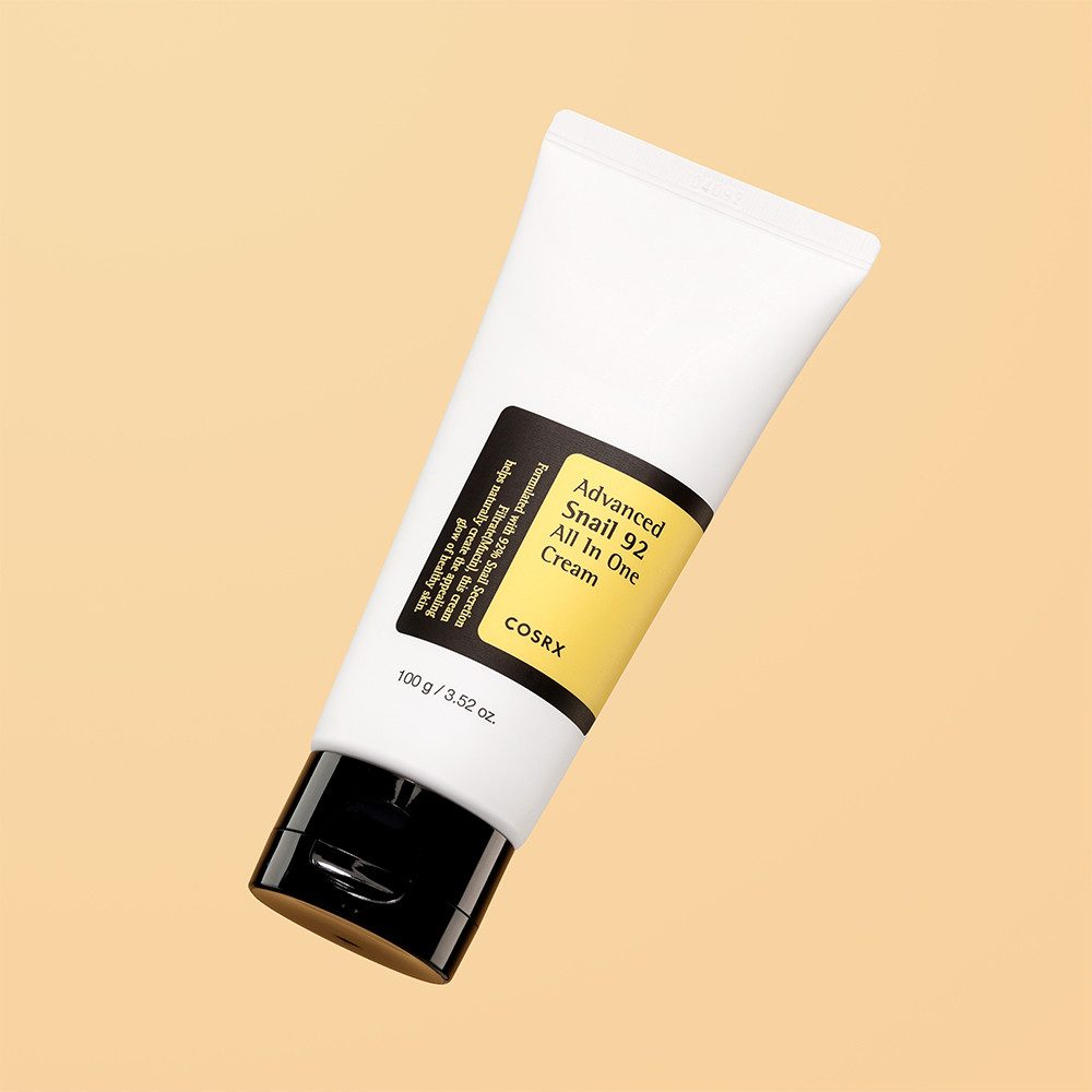 Cosrx Feuchtigkeitscreme Advanced Snail 92 All In One Cream 50g, Nährende Feuchtigkeitspflege mit 92% Schneckensekretfiltrat