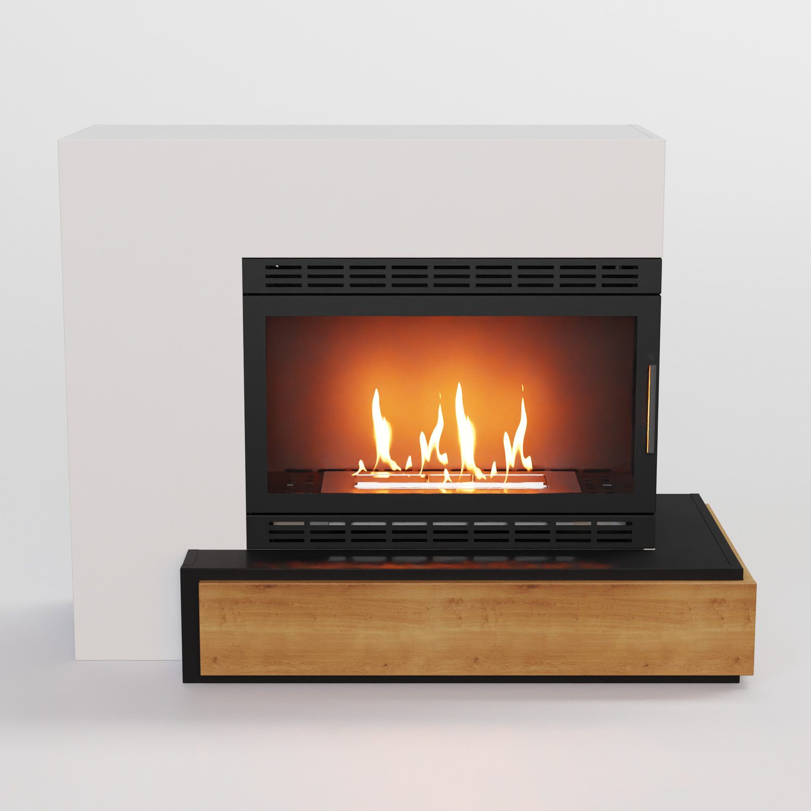 GLOW FIRE Echtfeuer-Dekokamin Narvik XL Vision Ethanol Kamin, Bioethanol Kamin mit 3h Brenndauer, Heizleistung bis 2KW – Bild 2 von 5