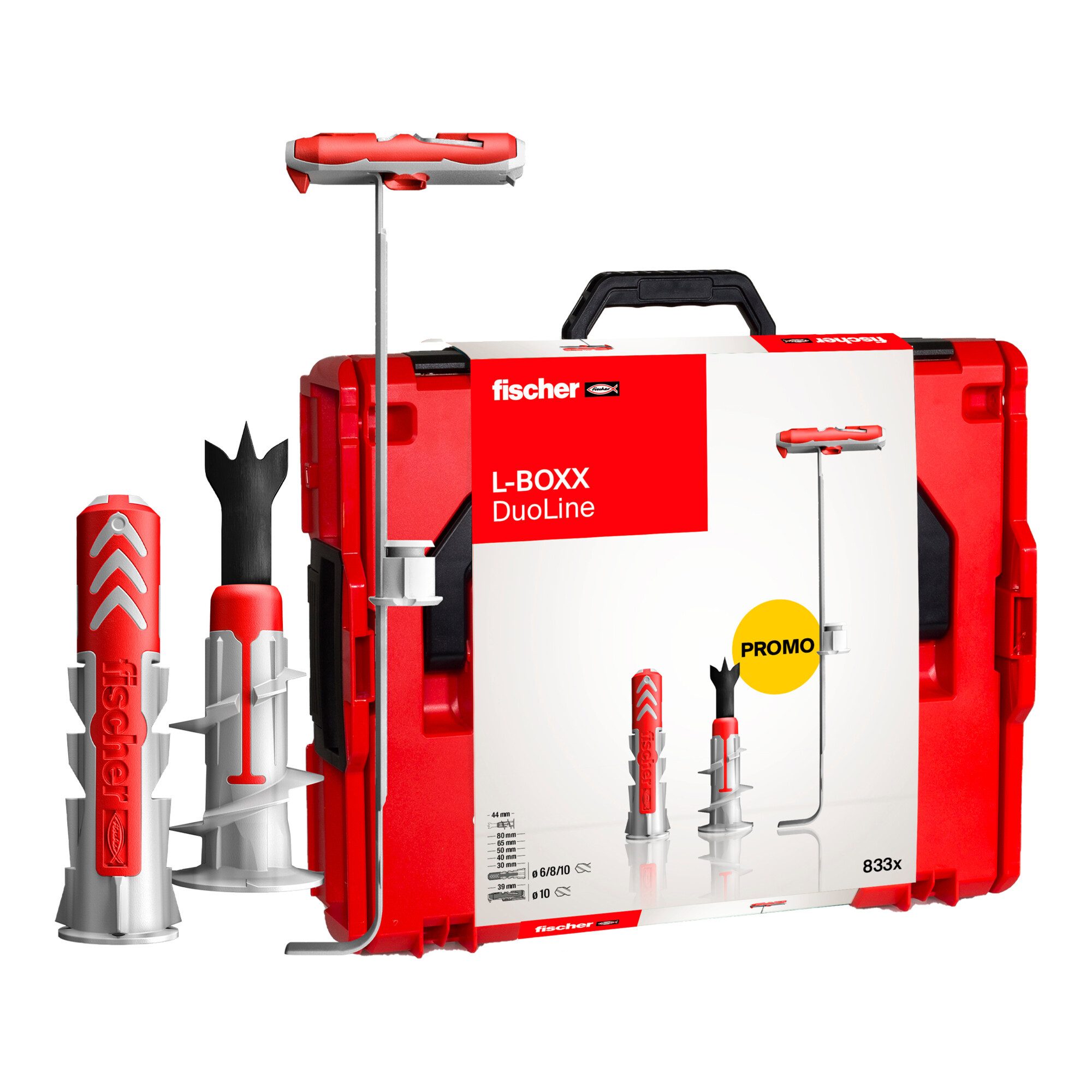 fischer Dübel-Set fischer L-Boxx 102 DuoLine (833 Teile)