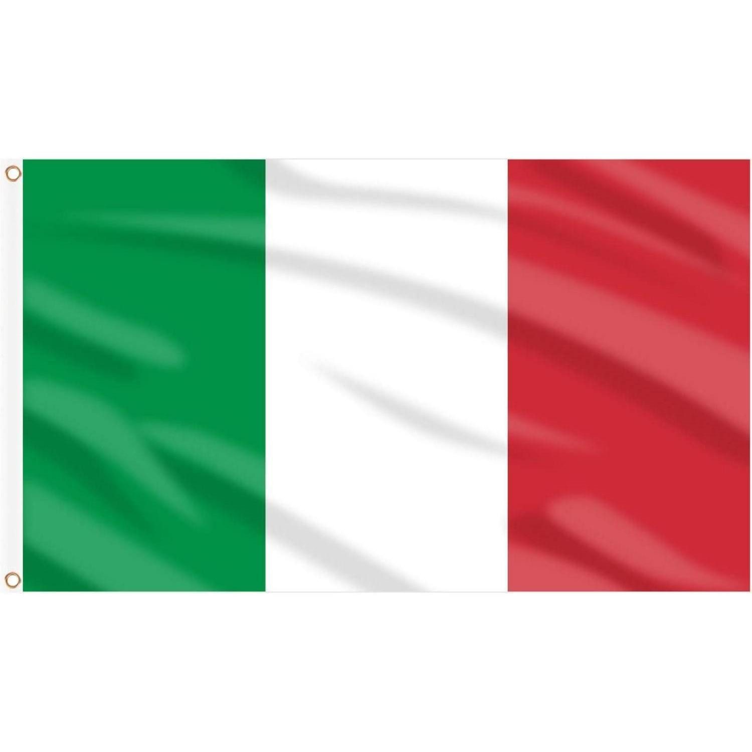 LuxusKollektion Flagge Flagge Italien 150x90cm Messing Ösen Fußball EM 4 Stück Italien Flagge