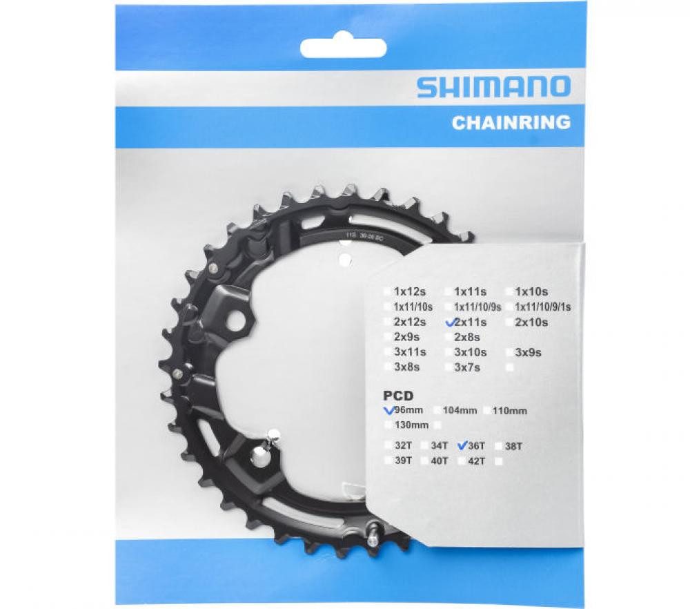 Kettenschaltung SHIMANO Kettenblatt DEORE FC-M5100 36 Zähne - präziser Antrieb für mod