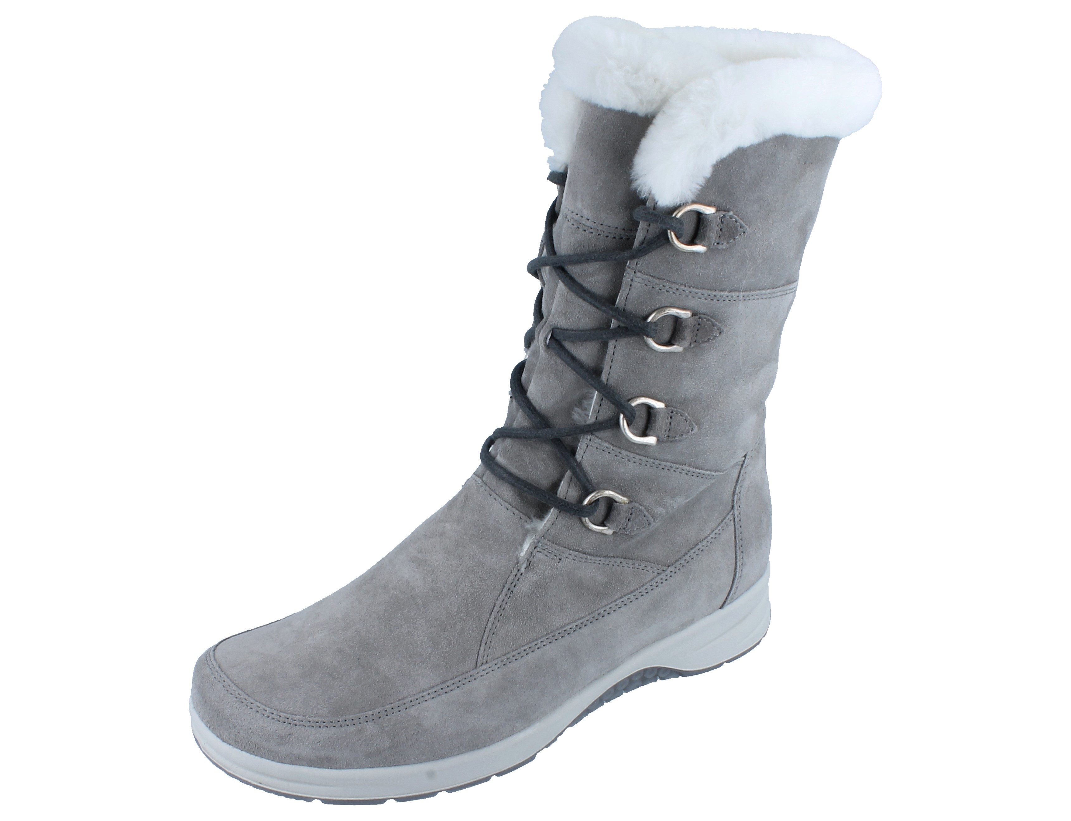 Ganter GANTER Gloria Stl G stone/Casualvelour Lammfell - Größe: UK 5 Stiefel Wechselfußbett
