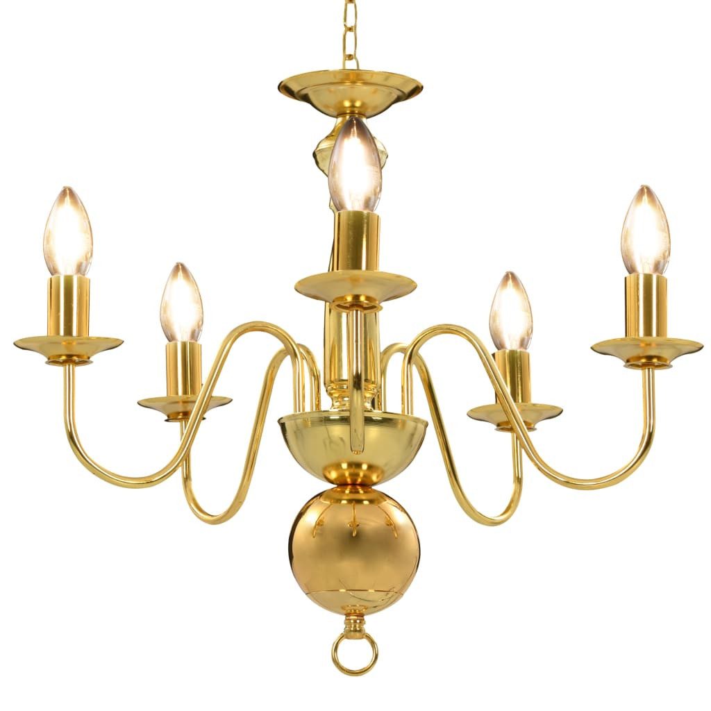 furnicato Kronleuchter Ausgefallener 50 x 45 cm in Golden