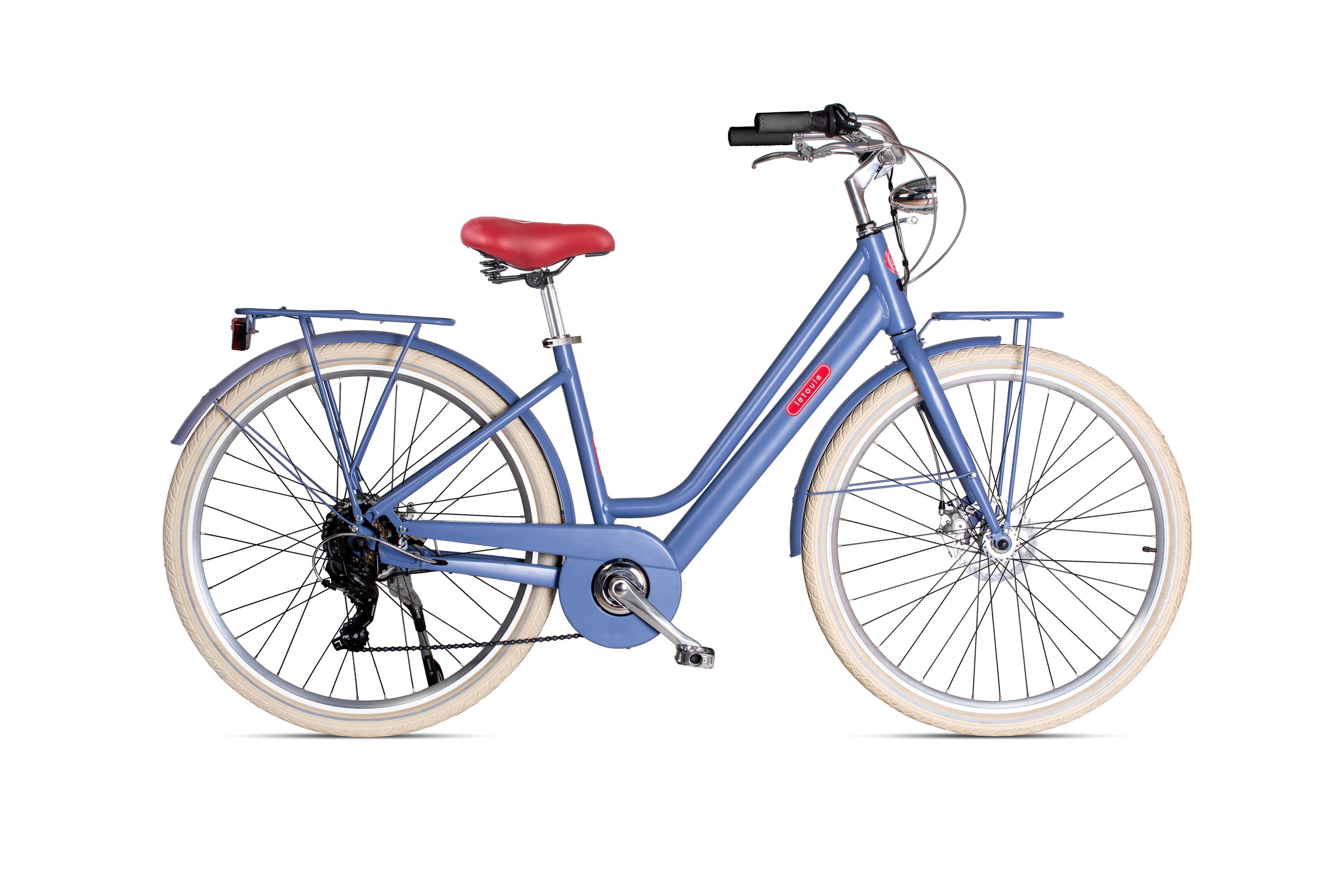 VENICE - I love Italy E-Bike, 7 Gang Shimano, Kettenschaltung, Heckmotor, 378 Wh, Elektro-Citybike 28 Zoll LETOULE "Modé Hybrid" Lady