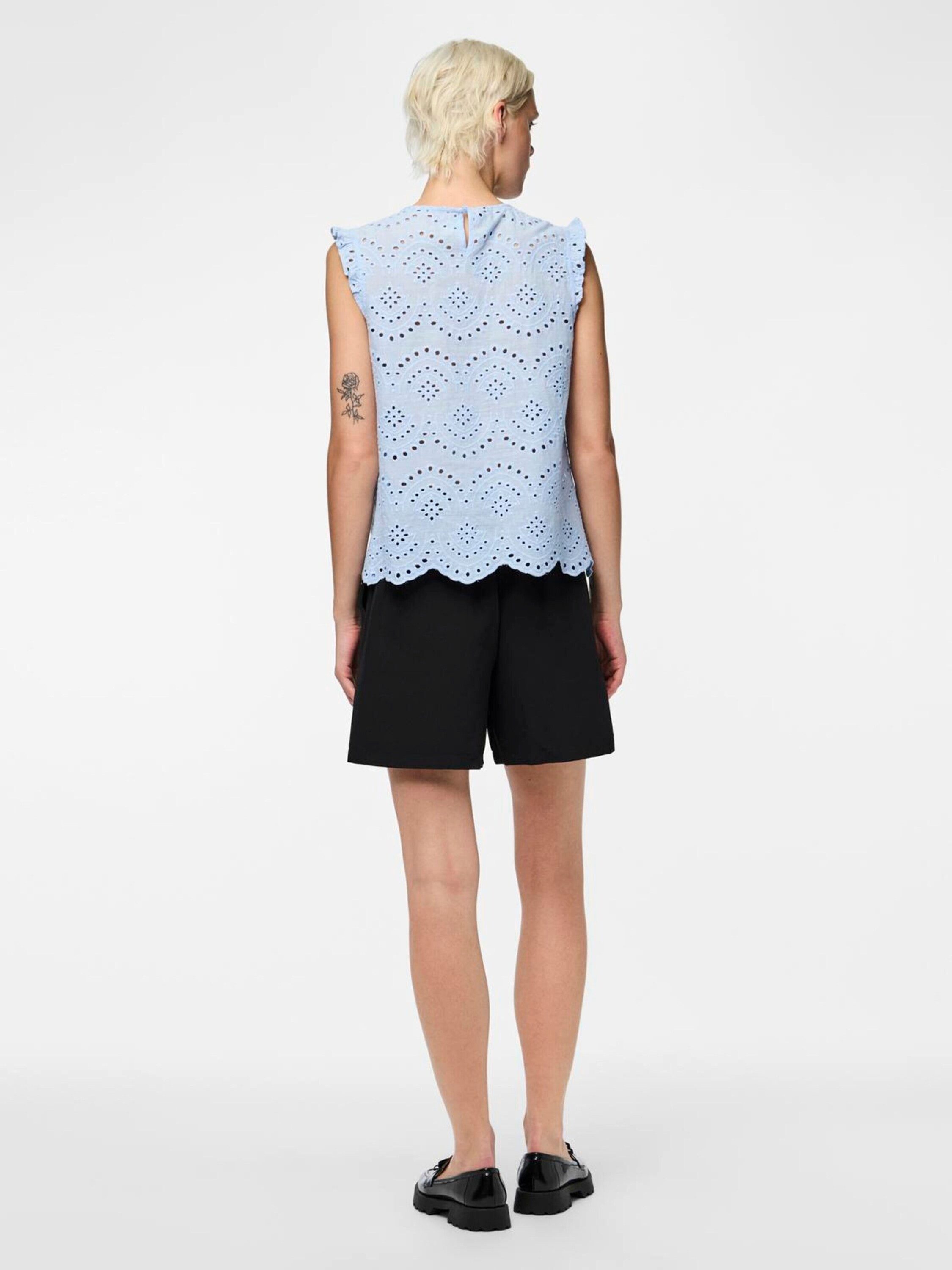 pieces Funktionsbluse VILDE (1-tlg) Lochmuster