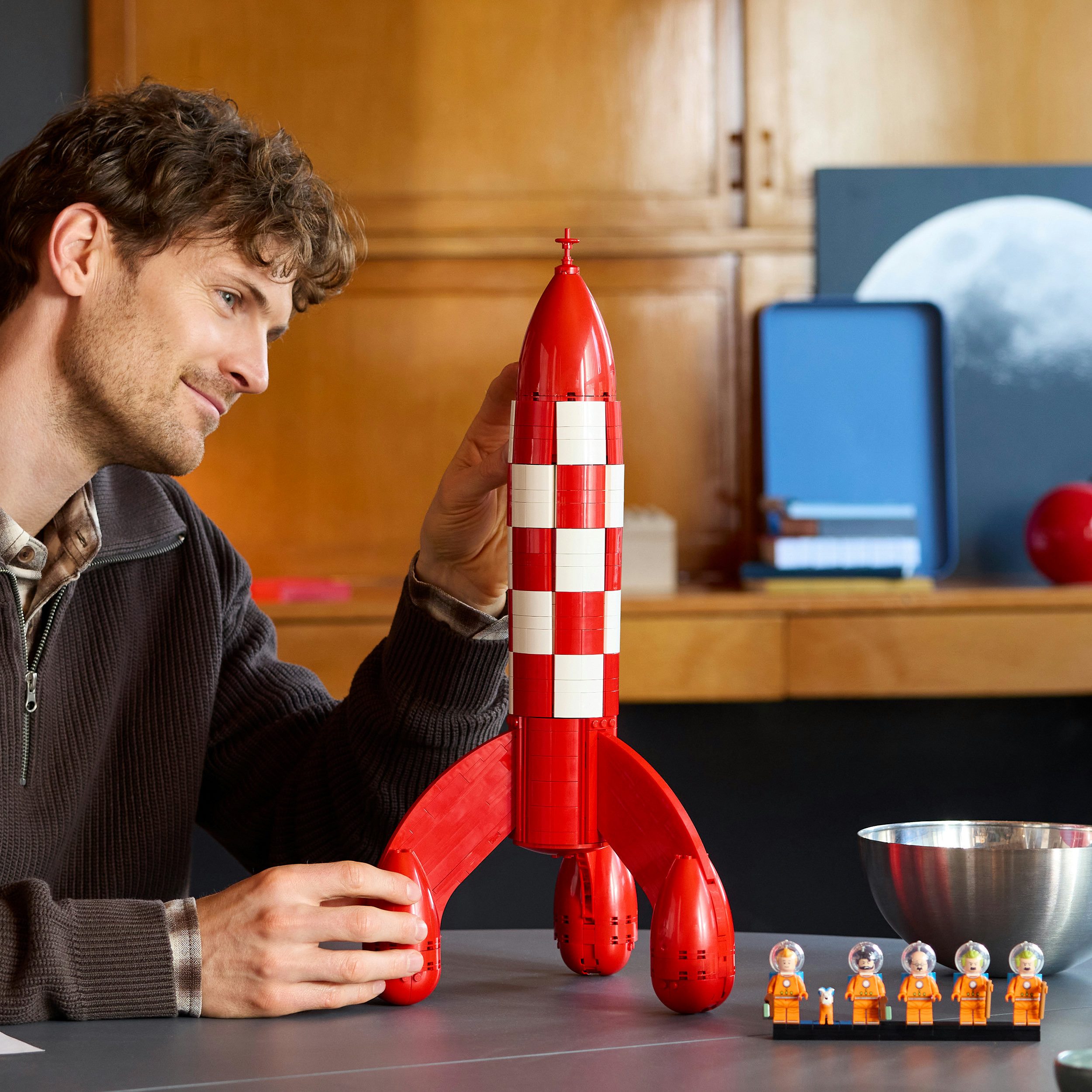 LEGO® Die Mondrakete von Tim und Struppi (21367), LEGO Ideas Konstruktionsspielsteine, (1283 St), Made in Europe