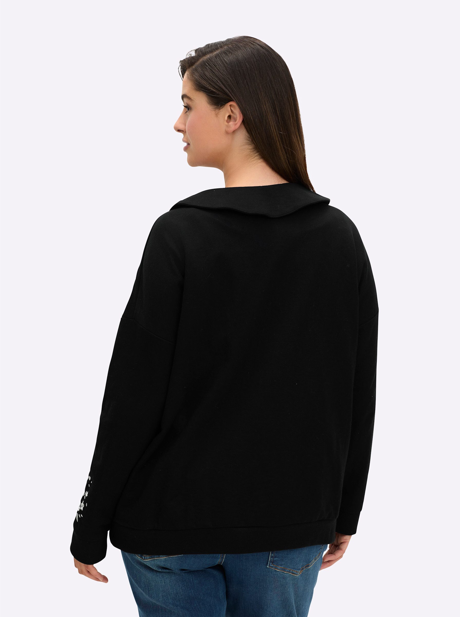 Sheego Shirtjacke Sweatjacke günstig online kaufen