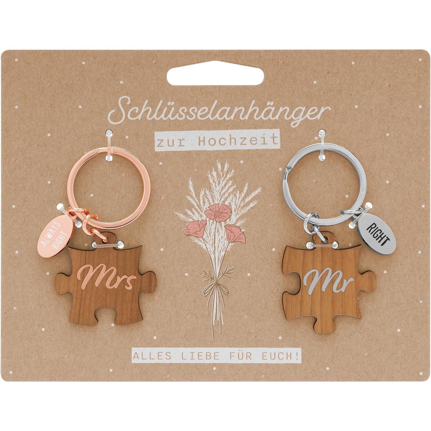 Sheepworld Schlüsselanhänger Schlüsselanhänger Motiv "Mr & Mrs"