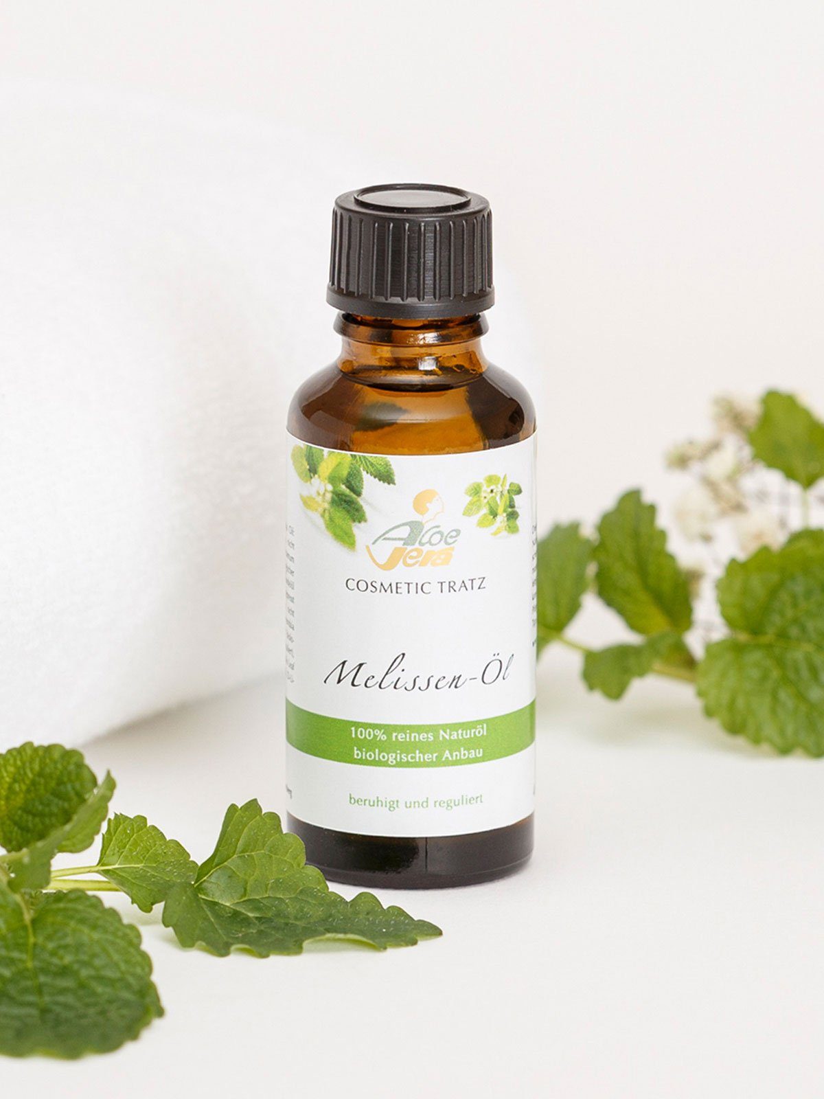 Aloe Vera Cosmetic Tratz Körperöl Melissen Öl SPA PFLEGEÖLE, 1-tlg., 100% reinem ätherischen ÖL, stärkt aus dem Gleichgewicht geratene Haut