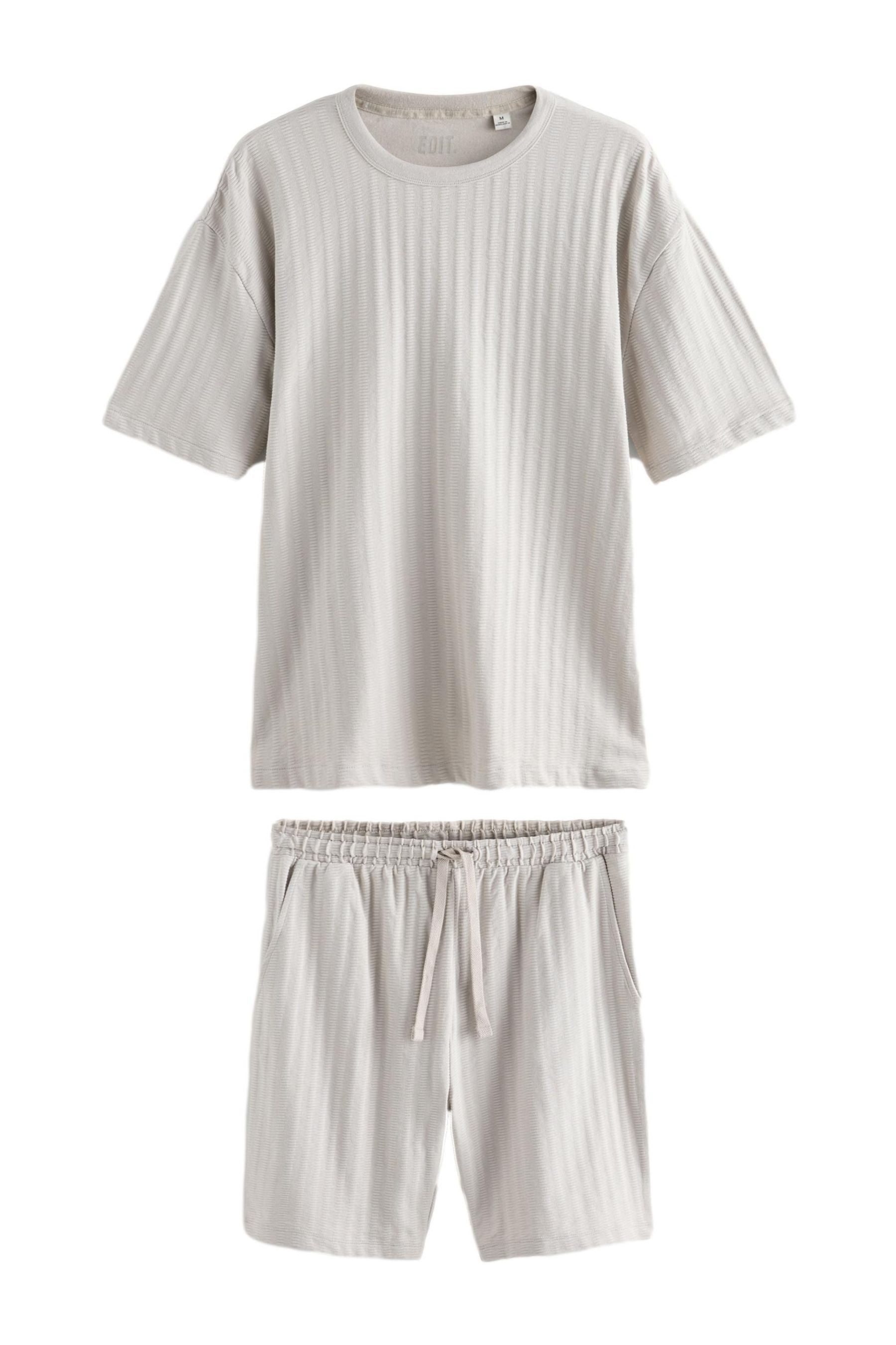Next Pyjama EDIT Strukturierter Jerseypyjama mit günstig online kaufen
