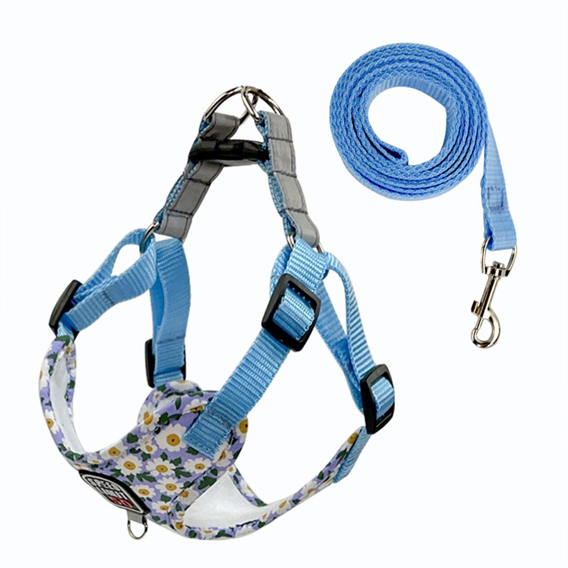KINSI Hunde-Geschirr Hundeweste Geschirr Set mit Leine,Hundegeschirr, für kleine und mittlere Hunde