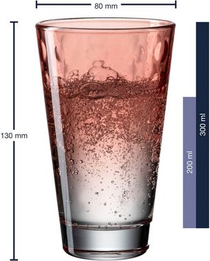 LEONARDO Gläser-Set OPTIC, Glas, 300 ml, 6-teilig