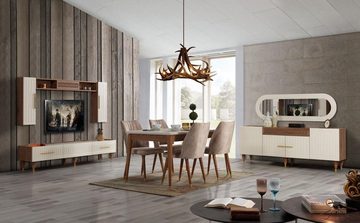 JVmoebel Wohnwand Wohnzimmer Moderner Stil luxuriöse Möbel Wohnwände Regal 3tlg TV-Ständer, (3-tlg)