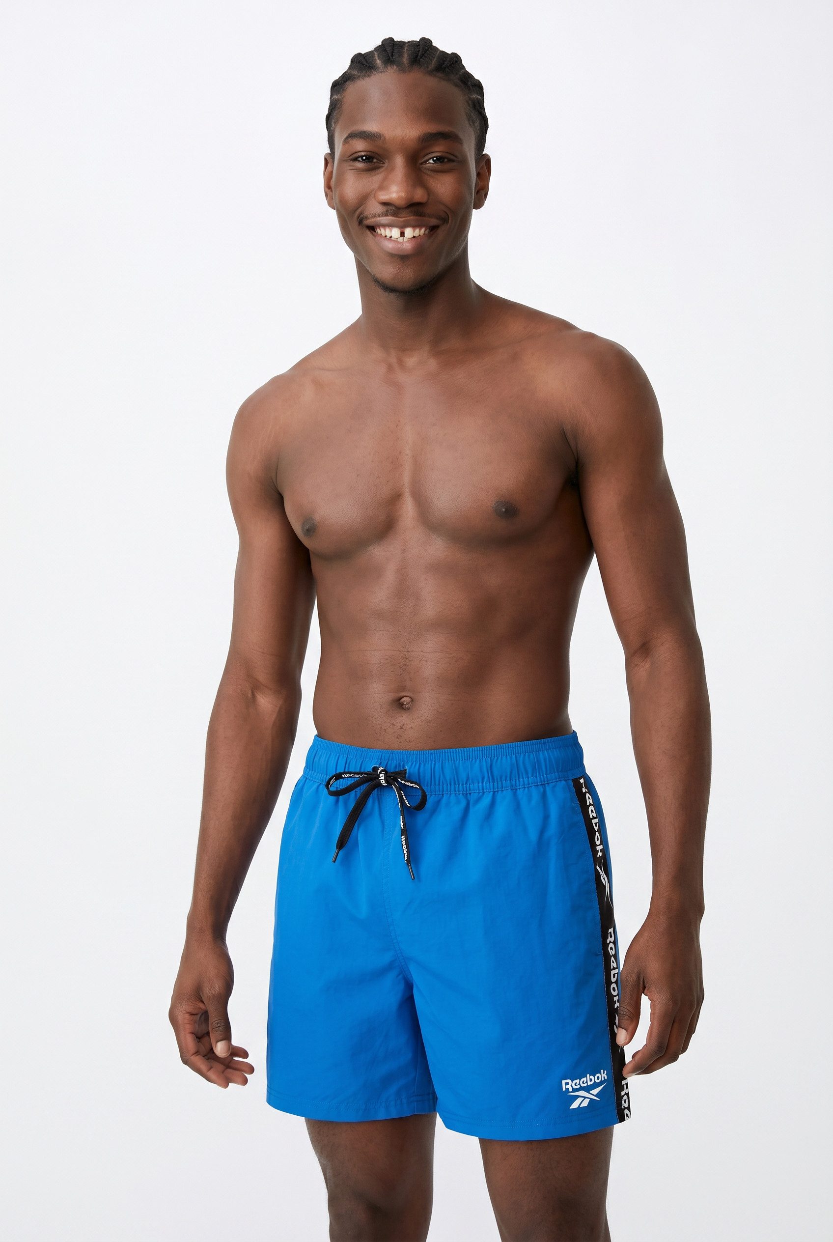 Reebok Badeshorts Duke mit Kordelzug und elastischem Bund, mit Logo, atmungsaktiv, basic