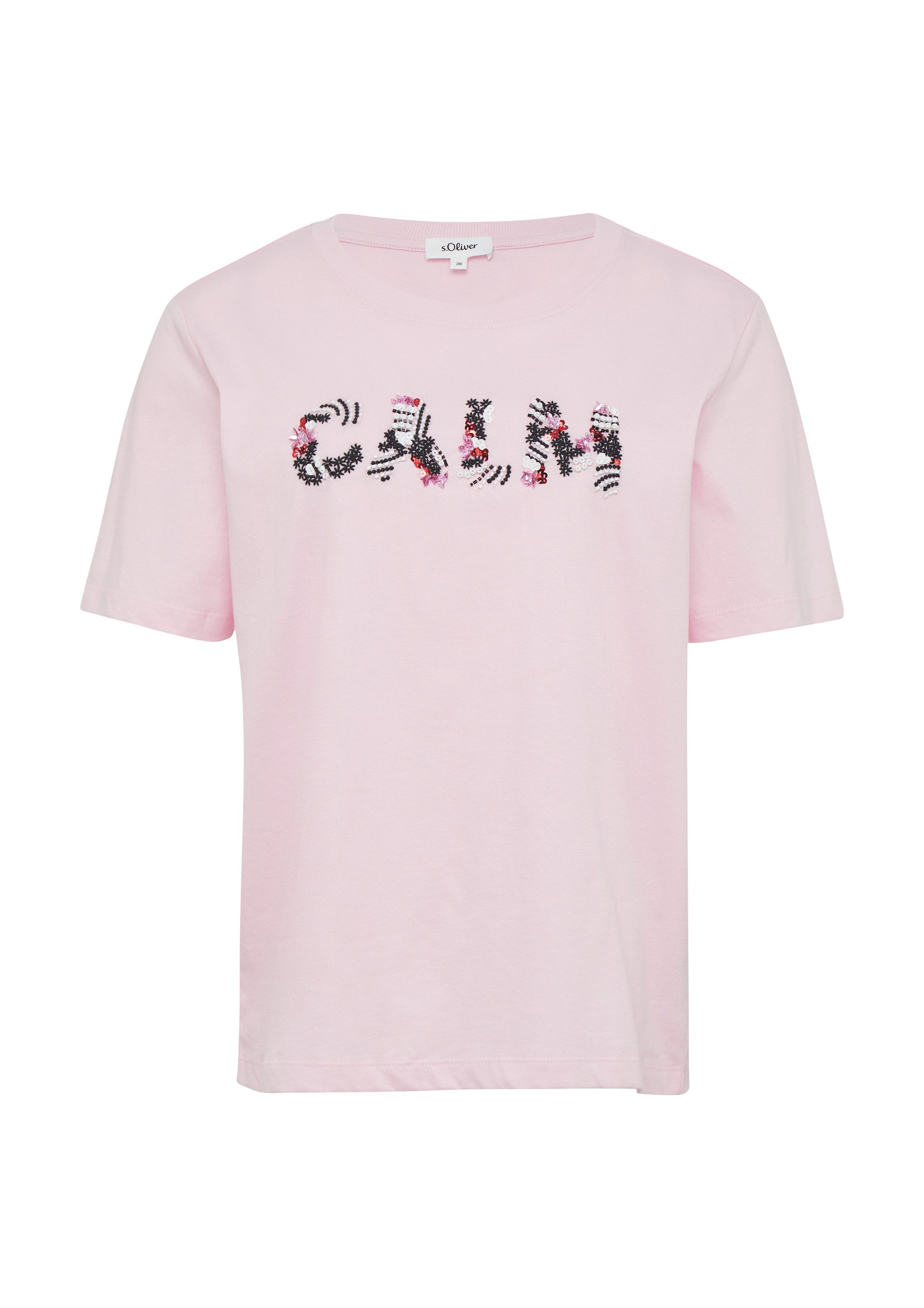 s.Oliver Kurzarmshirt T-Shirt Jersey-T-Shirt im Relaxed Fit mit Artwork günstig online kaufen
