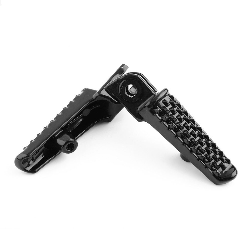 GARRYFIZH Auspuff-Flexrohr Vordere Fußraste für Honda CBR600 F4I CBR919 CBR1000 Schwarz, Aluminiumlegierung, Schwarz