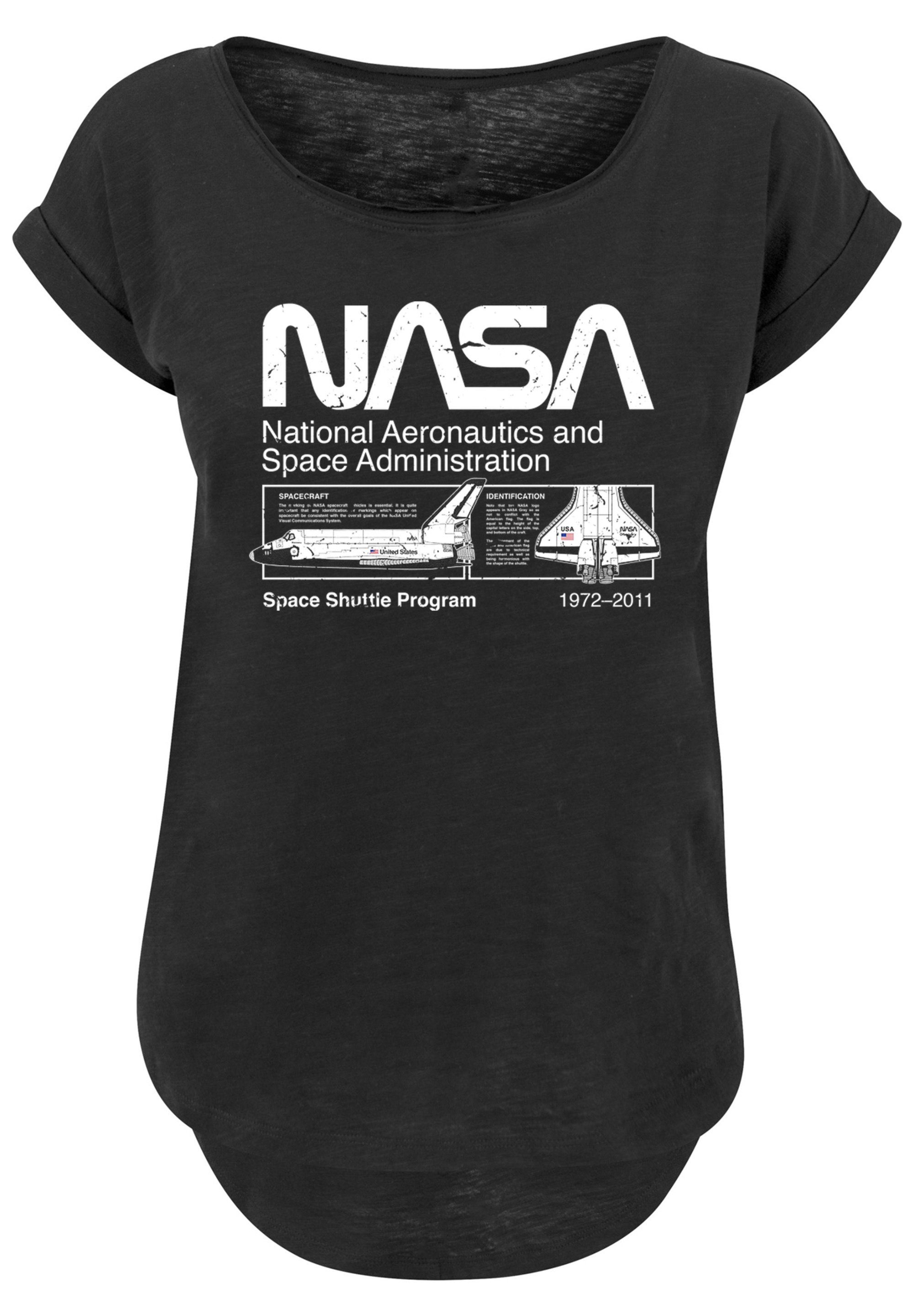 Shuttle T-Shirt F4NT4STIC Classic Print Space NASA Black