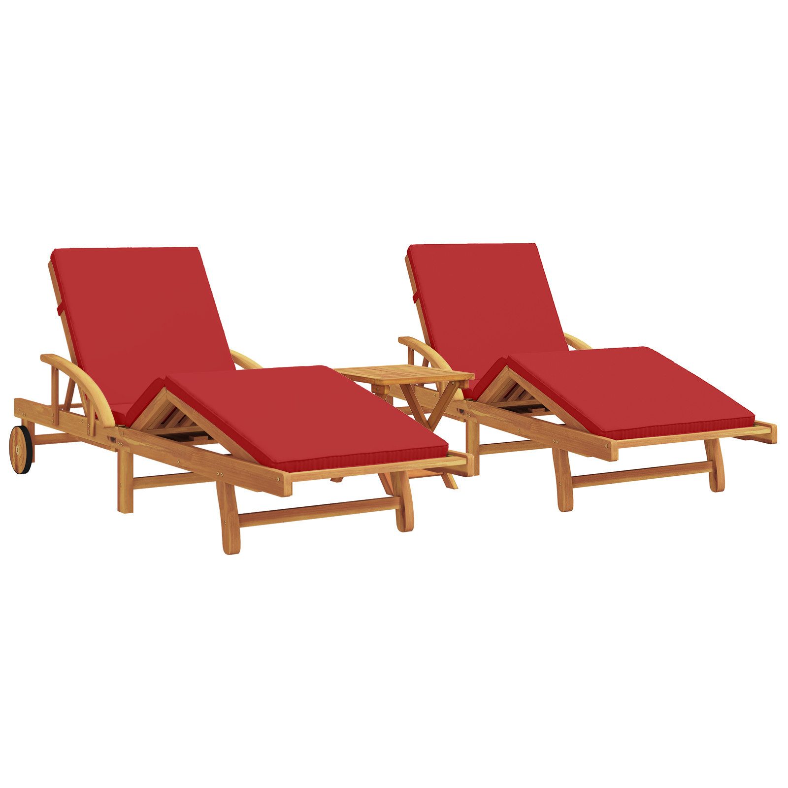vidaXL Gartenliege Sonnenliegen 2er Set mit günstig online kaufen