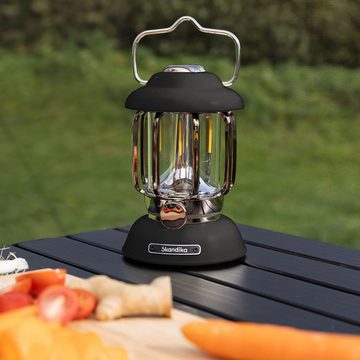 Skandika LED Gartenleuchte Campinglampe Forsol, Laterne für Camping, Garten, Dekoration, Wandern