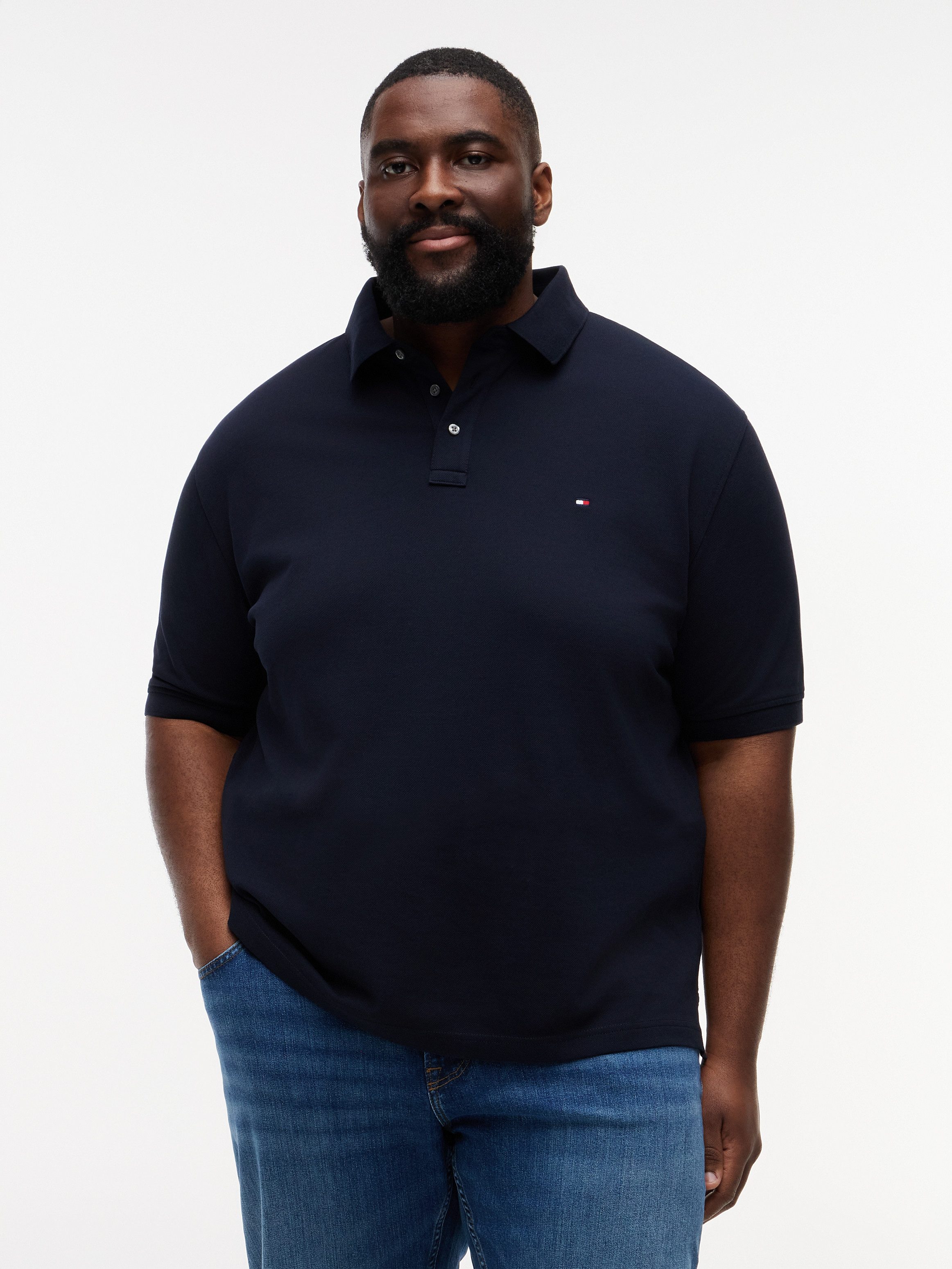Tommy Hilfiger Big & Tall Poloshirt 1985 - REGULAR elastisch, Regular Fit für große Größen