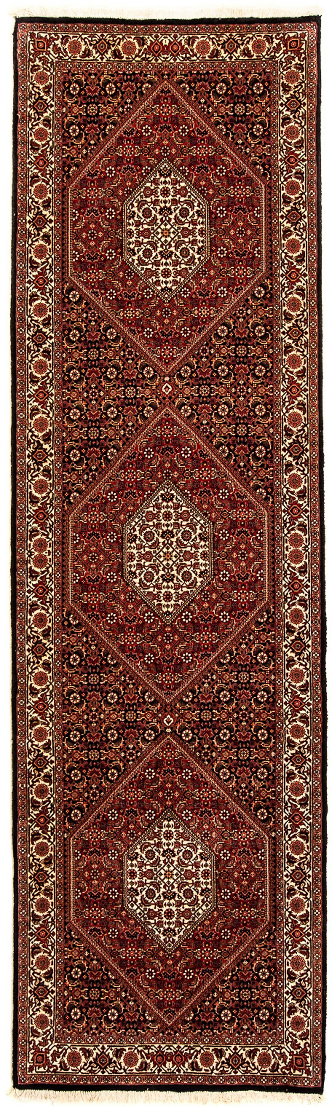 Orientteppich Perser - Bidjar - rechteckig, - cm mit x 15 dunkelrot, 296 Zertifikat 83 Höhe: mm, Einzelstück morgenland, Wohnzimmer, Handgeknüpft