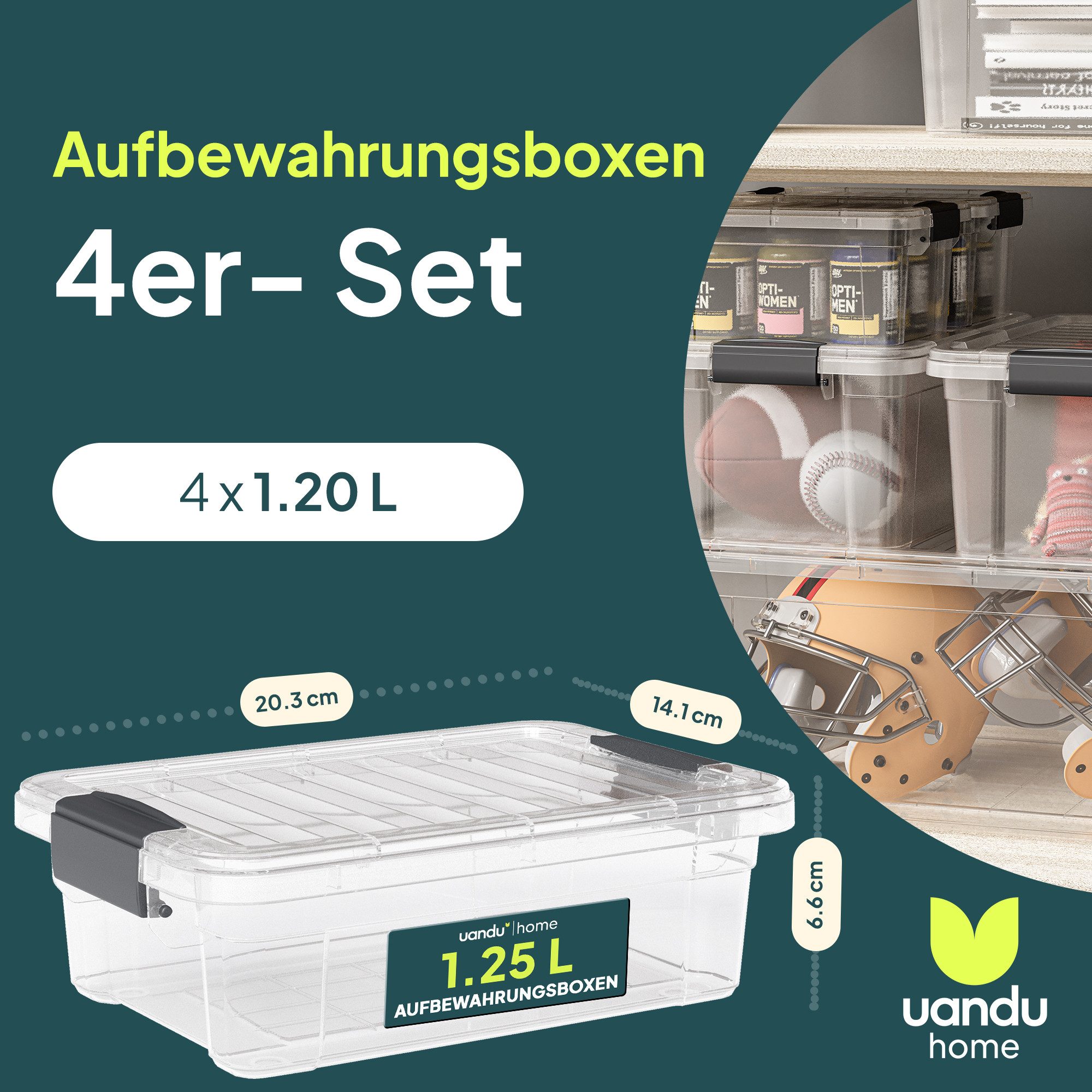 uandu home Aufbewahrungsbox mit Deckel groß günstig online kaufen