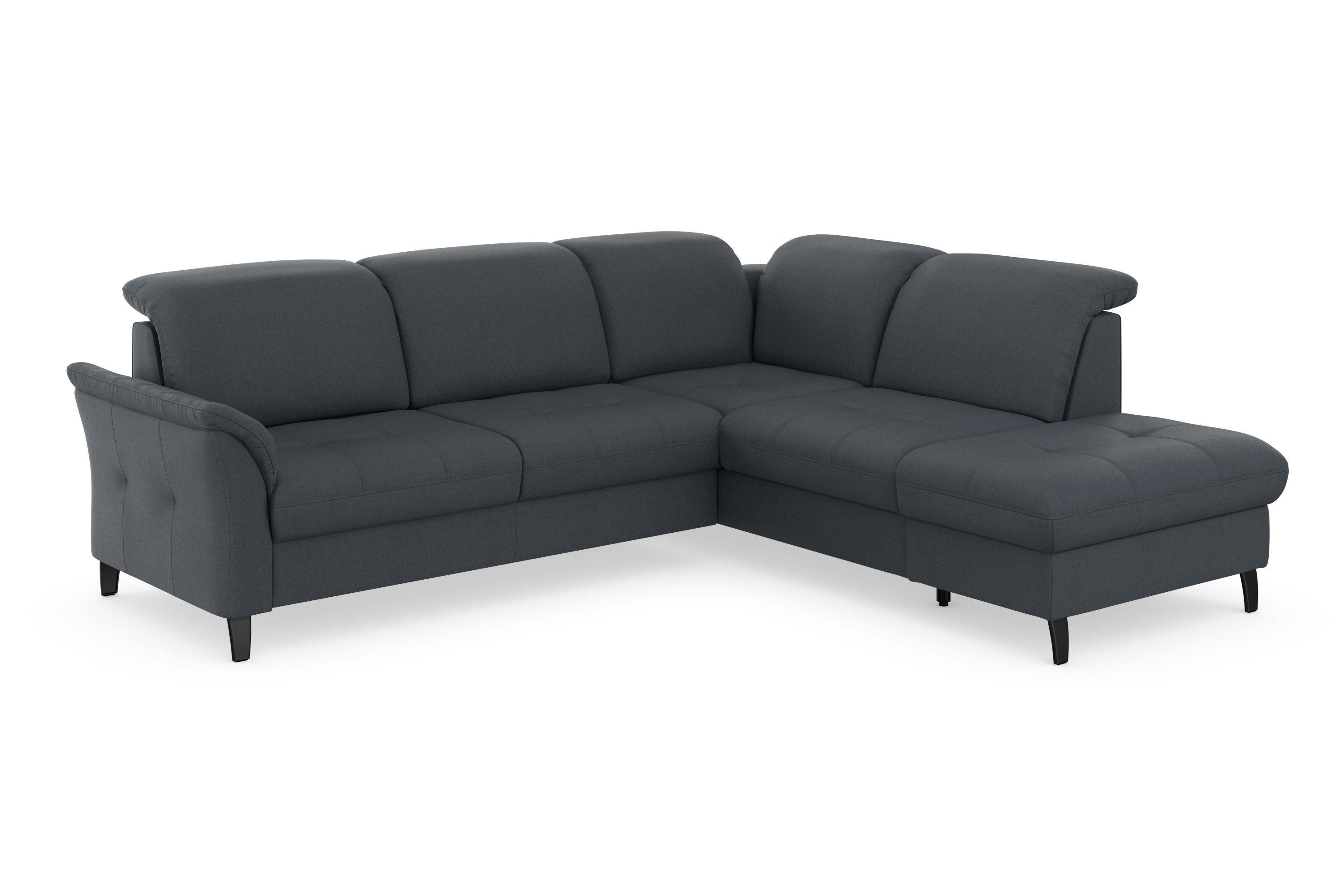 sit&more Bettfunktion Ecksofa wahlweise Maggiore, und Stauraum mit Kopfteilverstellung,