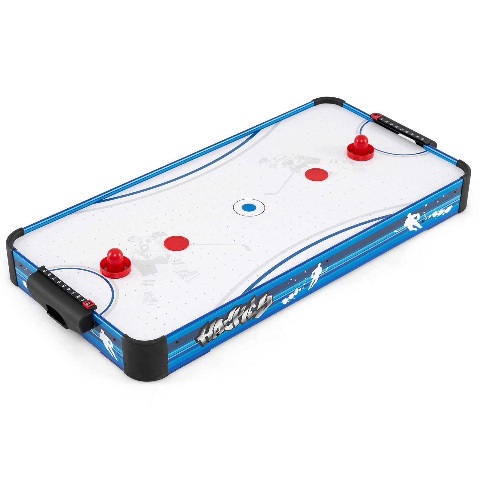 COSTWAY Air-Hockeytisch, Spieltisch für Kinder, Erwachsene, 108X50.5 cm