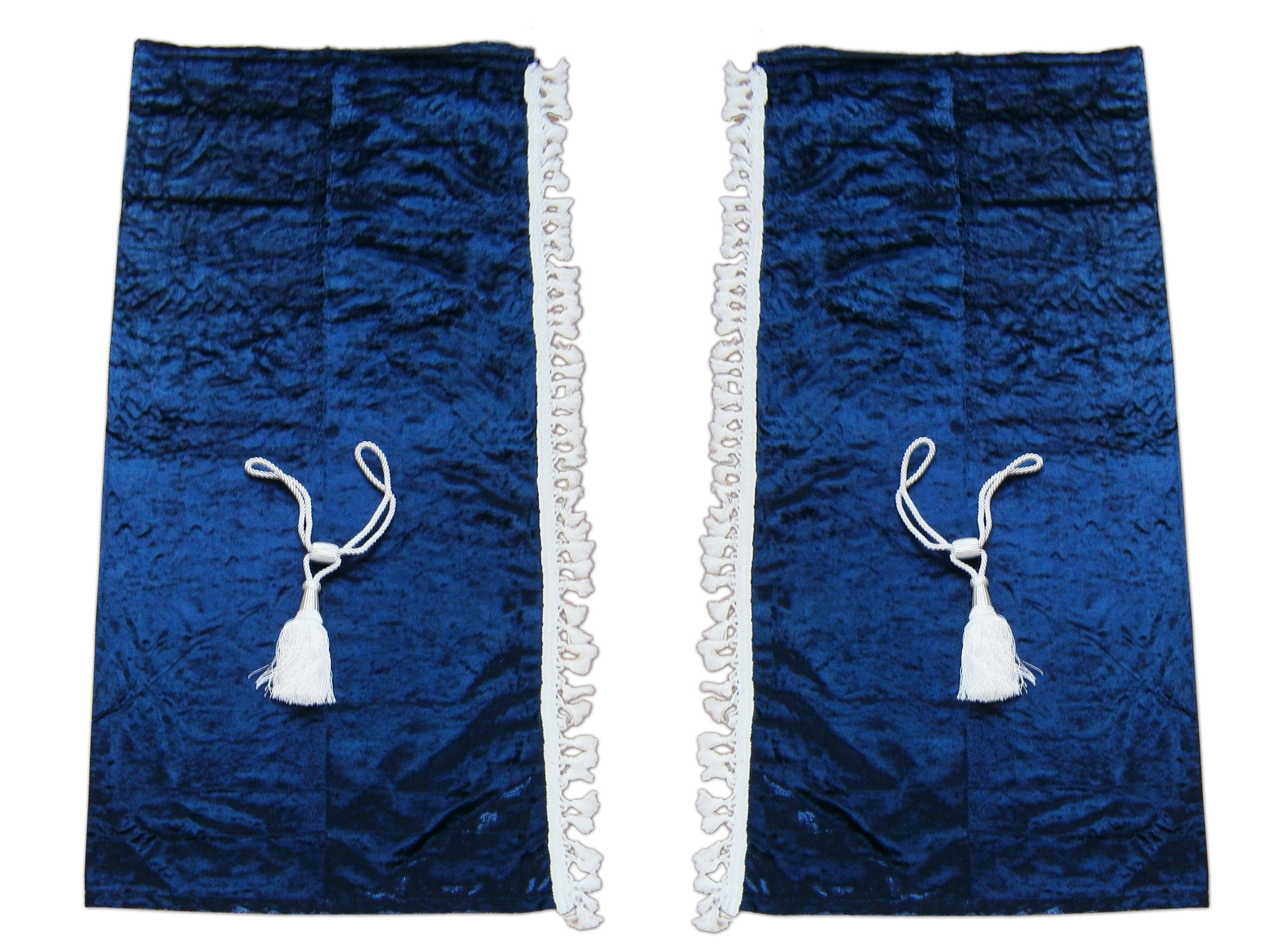 All Ride Gardine LKW GARDINEN Set Blau Samt Zentralvorhänge für Führerhaus 60x Haken 17, Vorhänge