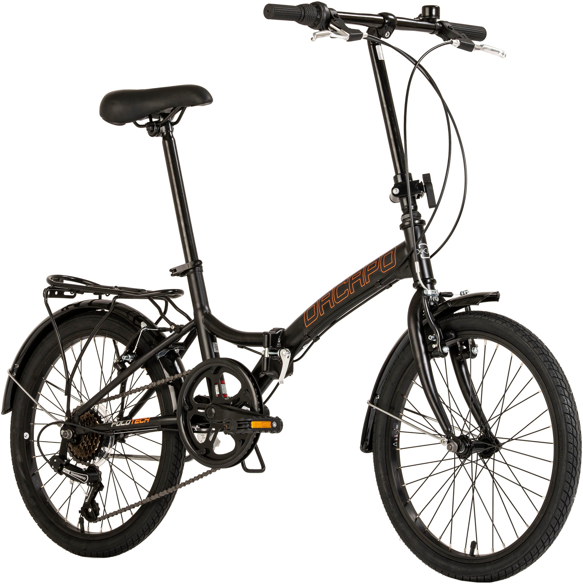 Dacapo Faltrad Foldtech, 6 Gang, Kettenschaltung