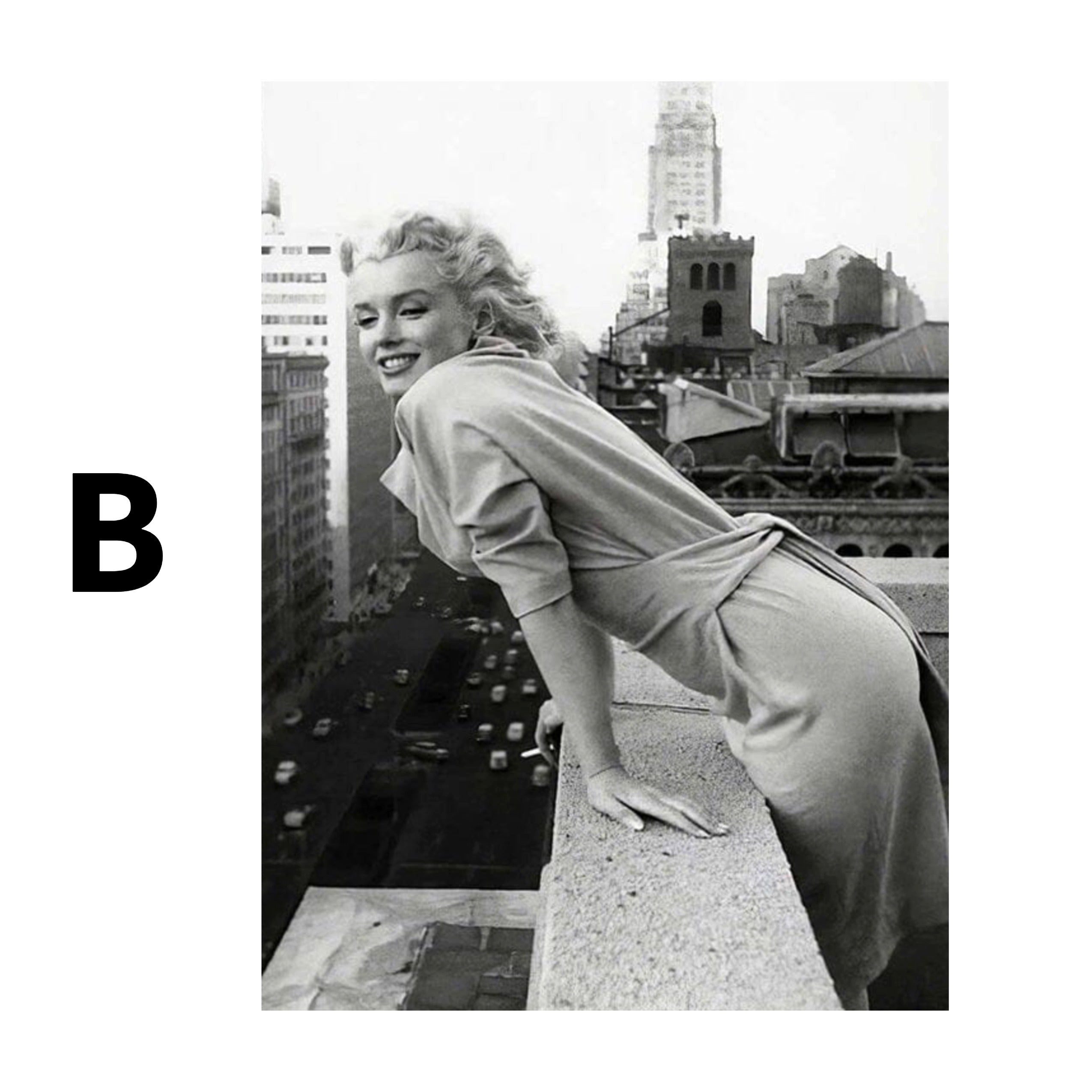JUSTGOODMOOD Poster Marylin Monroe Wandbilder Wohnzimmer Schlafzimmer Deko Print Bilder oh, B (1 St)