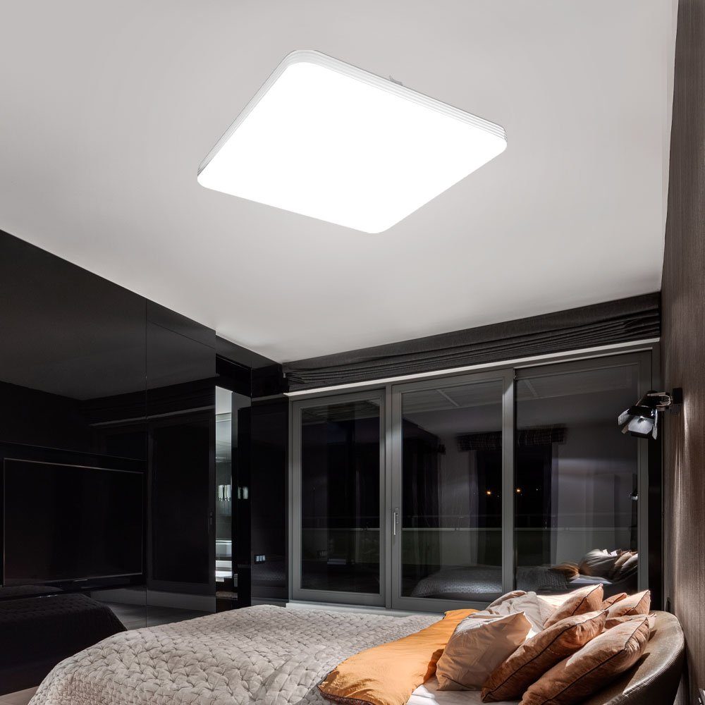 Leuchte Beleuchtung Lampe Spot Decken LED etc-shop LED Deckenleuchte, weiß Design