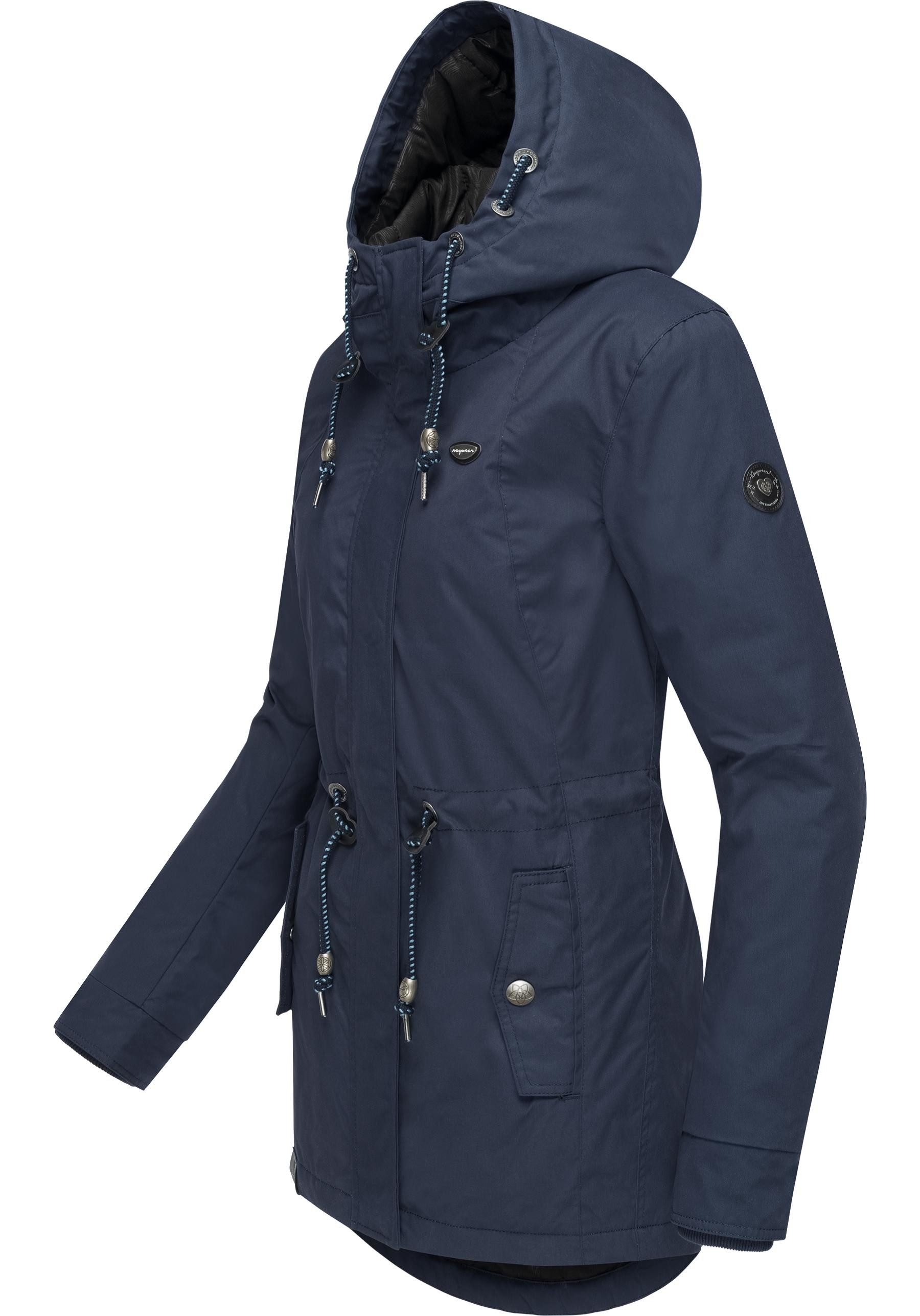 Ragwear Winterjacke Monadis Black Label stylischer Winterparka für die kalt günstig online kaufen